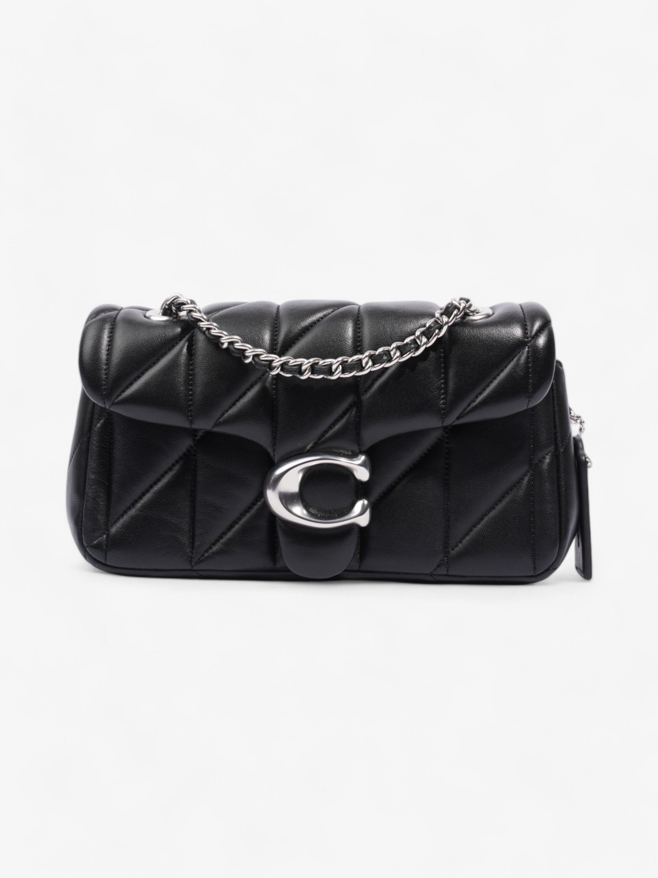 Coach Quilted Tabby Black Nappa Leather 20