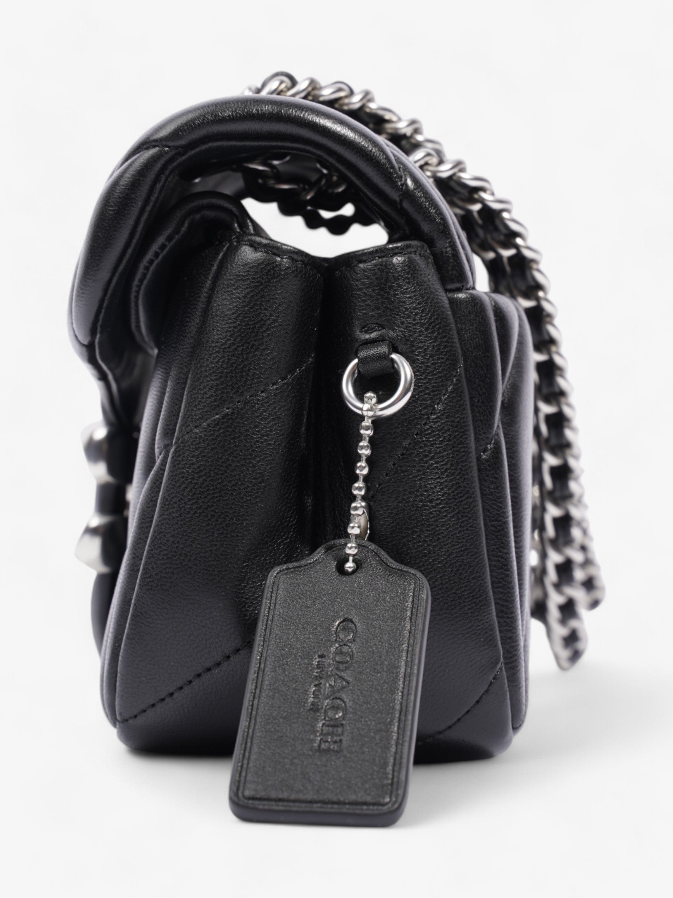 Coach Quilted Tabby Black Nappa Leather 20