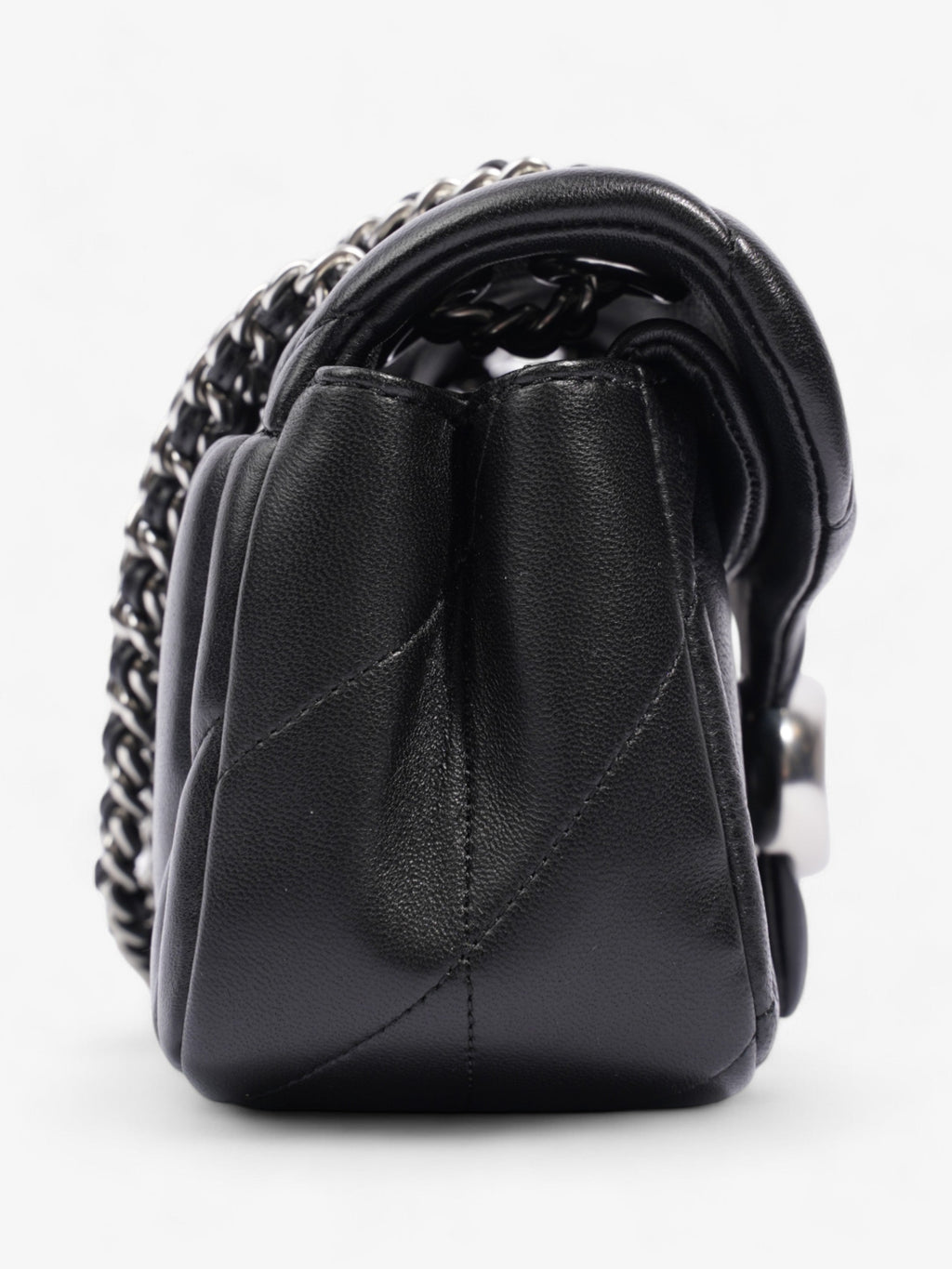 Coach Quilted Tabby Black Nappa Leather 20