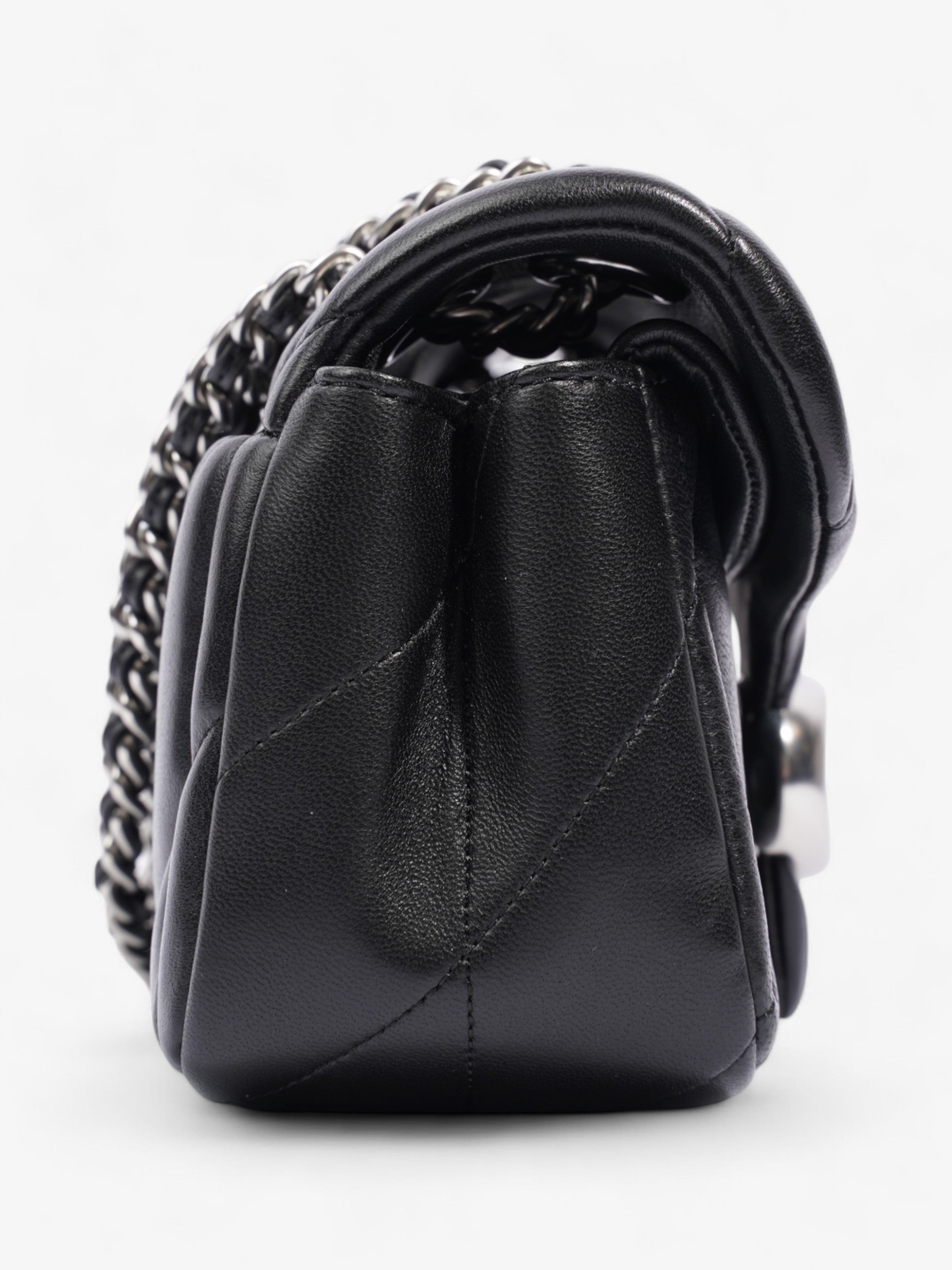 Coach Quilted Tabby Black Nappa Leather 20
