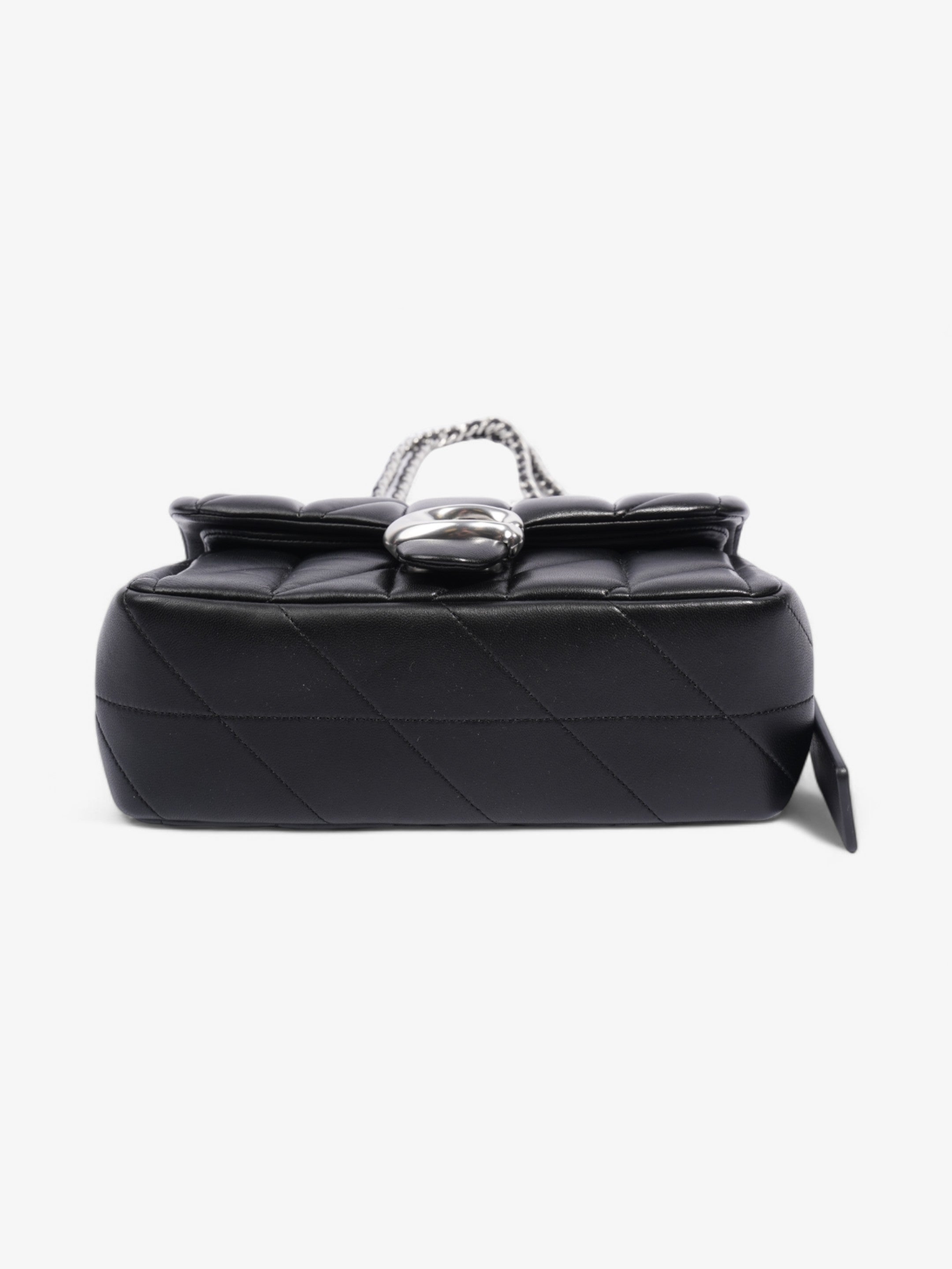 Coach Quilted Tabby Black Nappa Leather 20