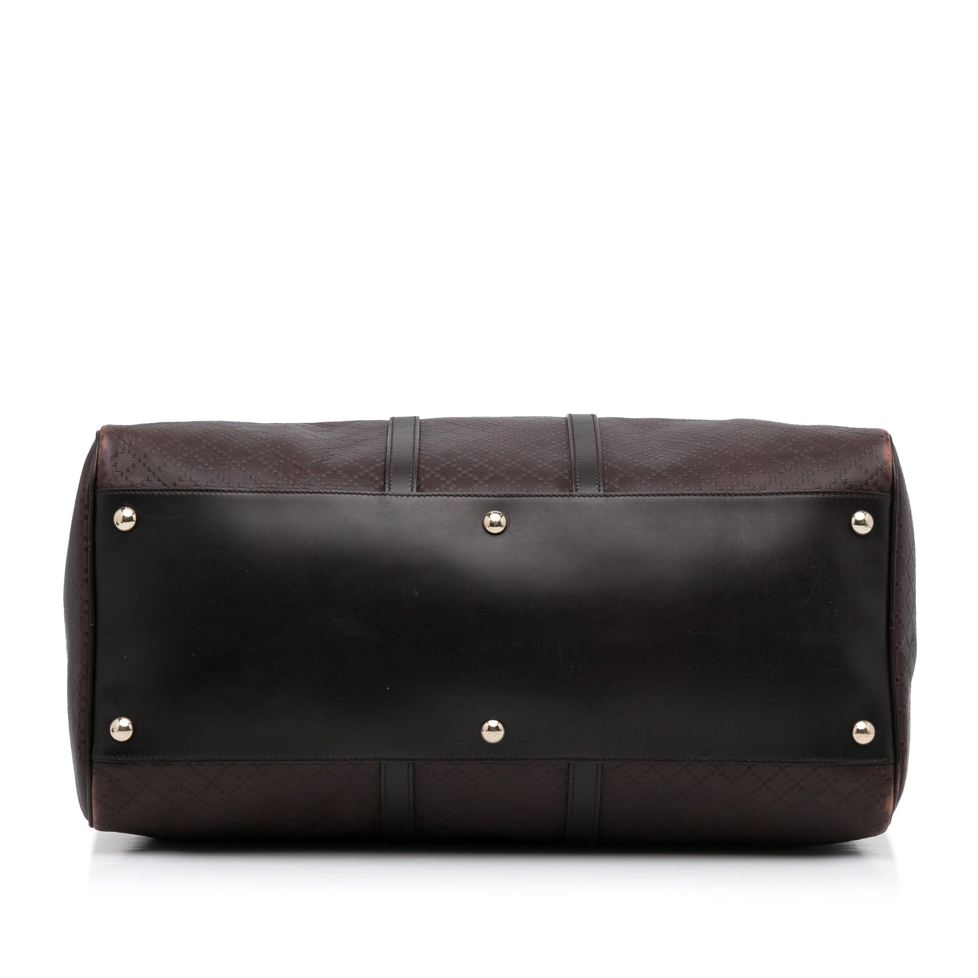 Gucci Travel Bag Large Brown Diamante Bright Brown