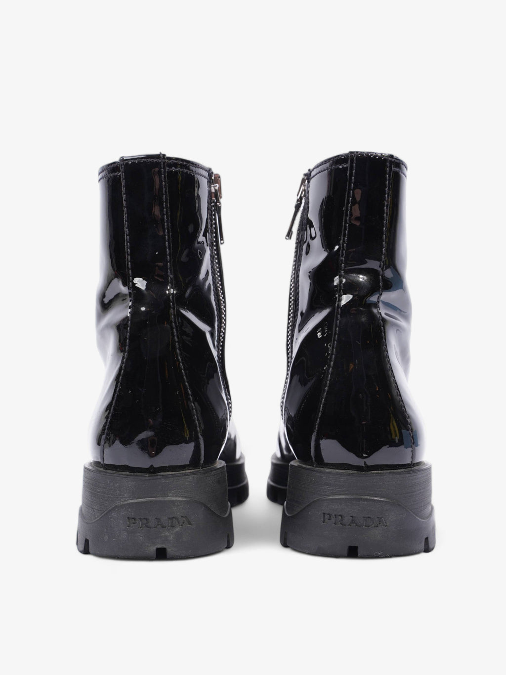 Prada Boots Black Patent Leather EU 36.5 UK 3.5