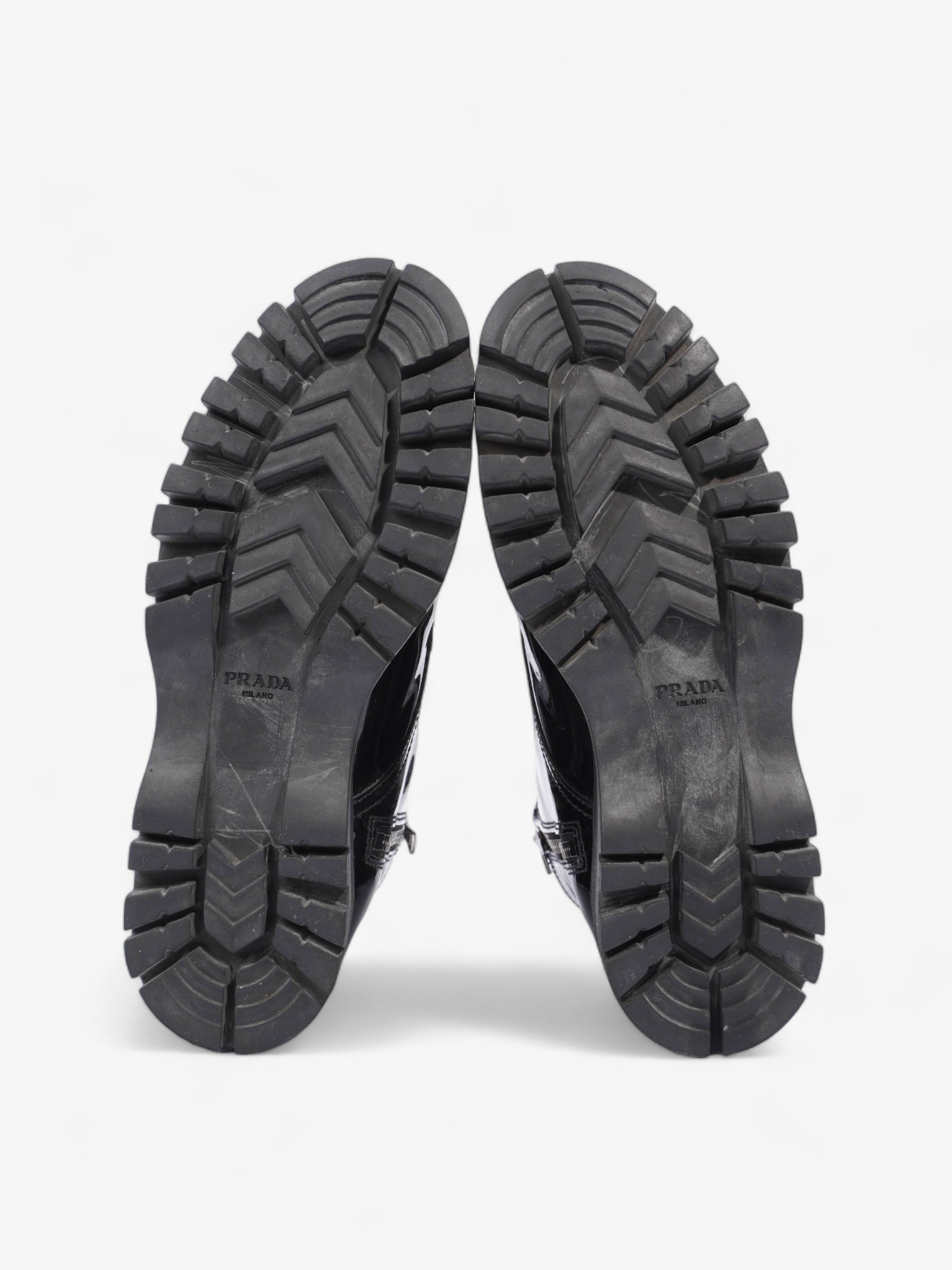 Prada Boots Black Patent Leather EU 36.5 UK 3.5
