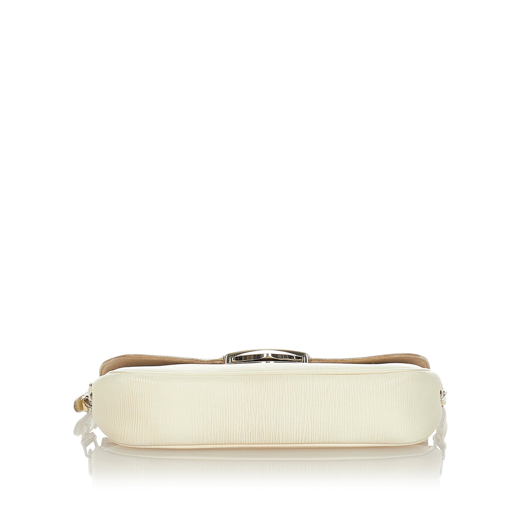 Louis Vuitton Pochette Montaigne White Epi