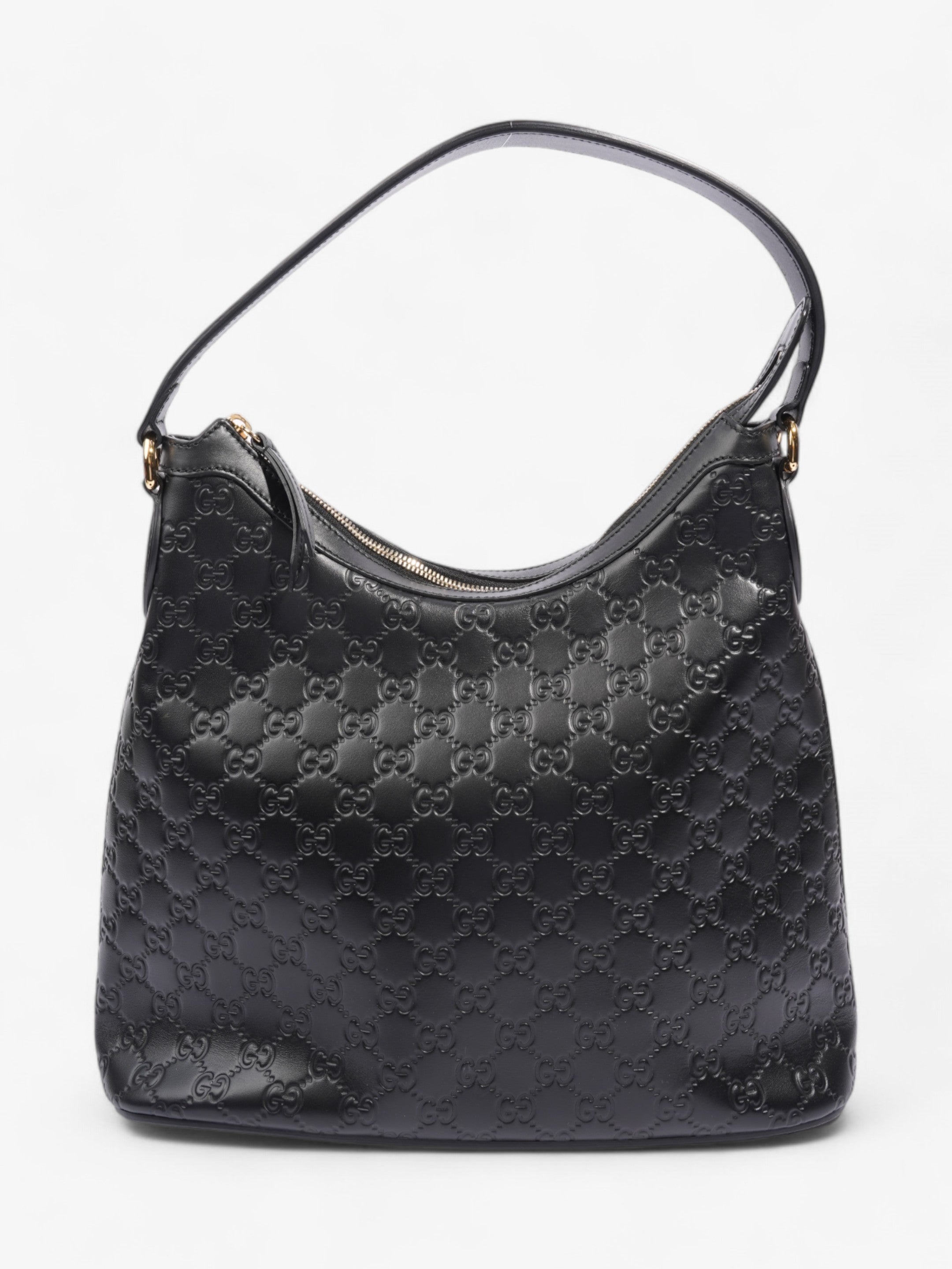 Gucci GG Hobo Black Leather