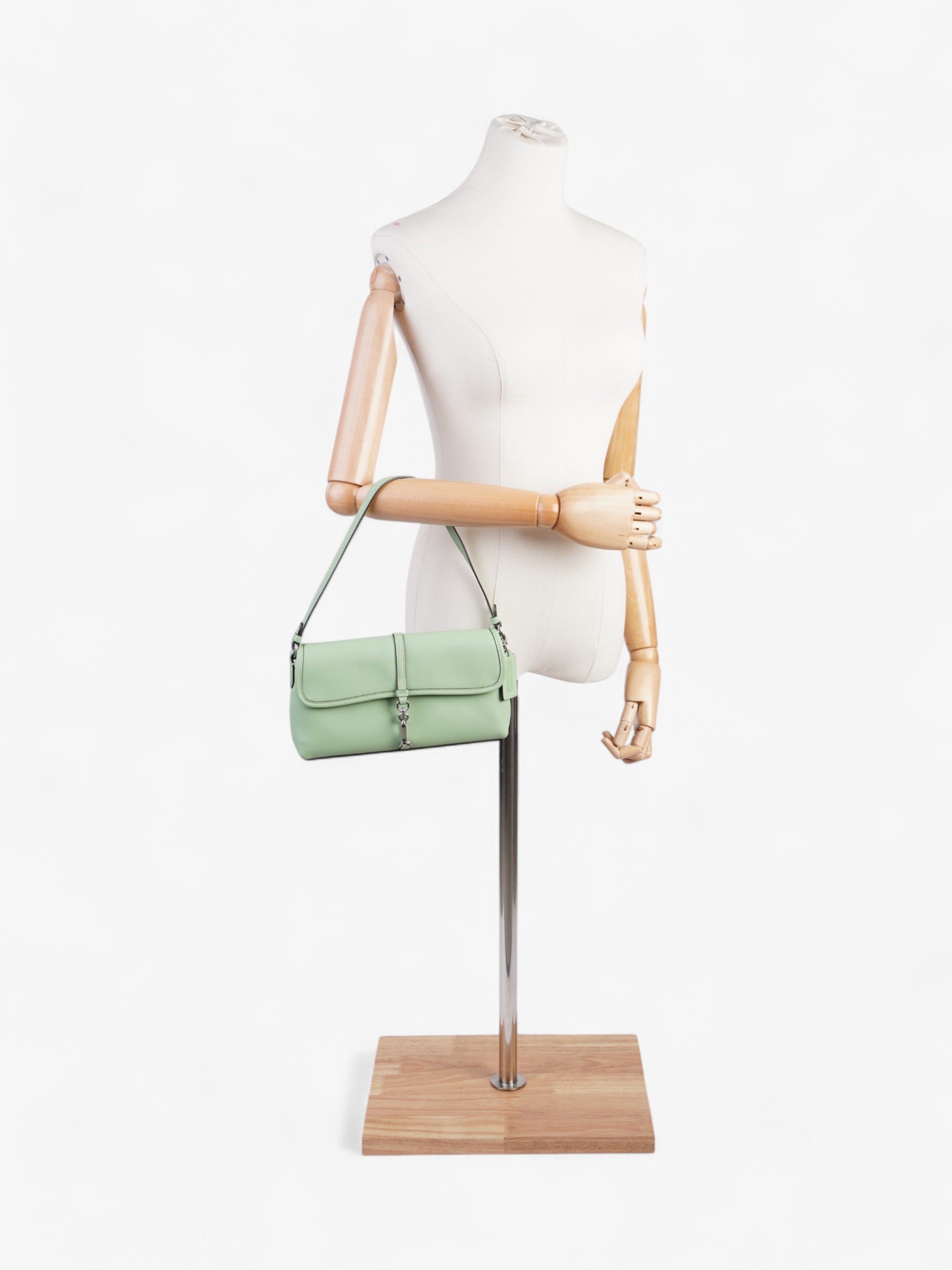 Coach Hamptons Bag Pale Pistachio Leather