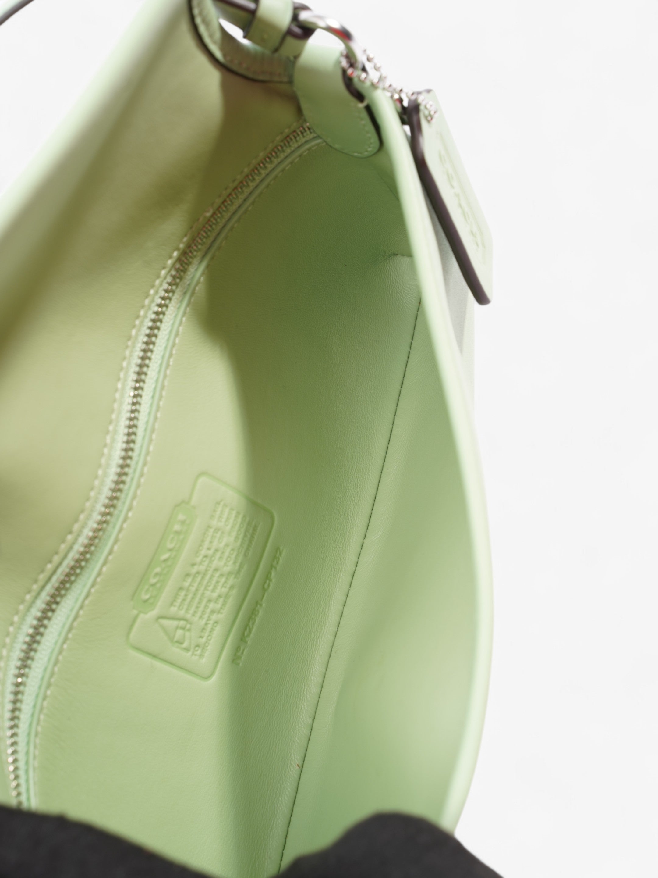 Coach Hamptons Bag Pale Pistachio Leather
