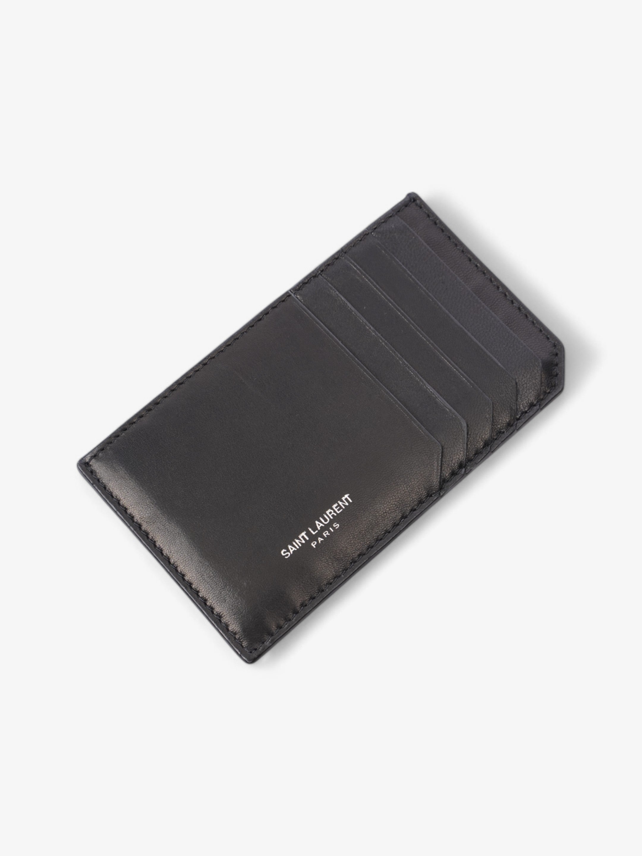 Saint Laurent Puffy Pouch Black Calfskin Leather
