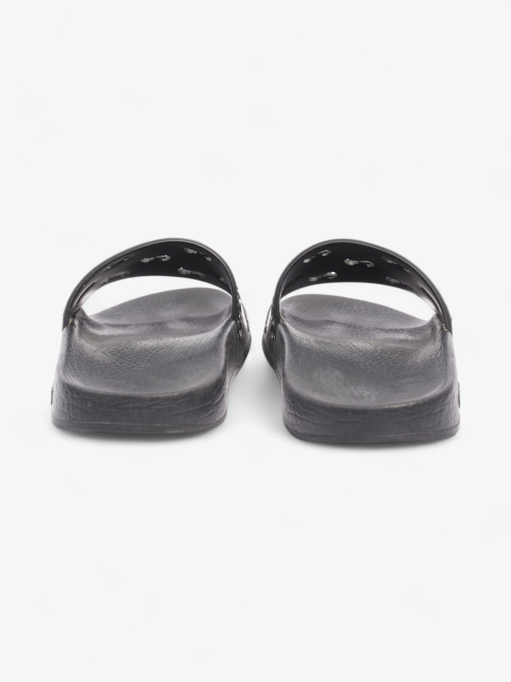 Gucci GG Slides Black Rubber EU 37 UK 4