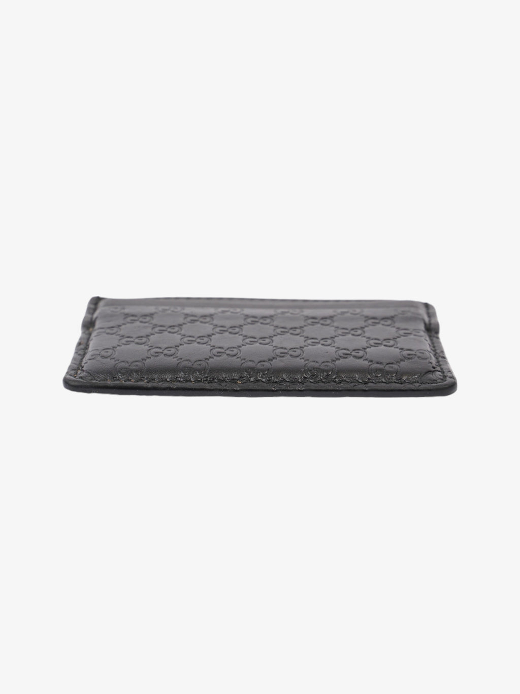 Gucci Microguccissima Card Holder Black Leather