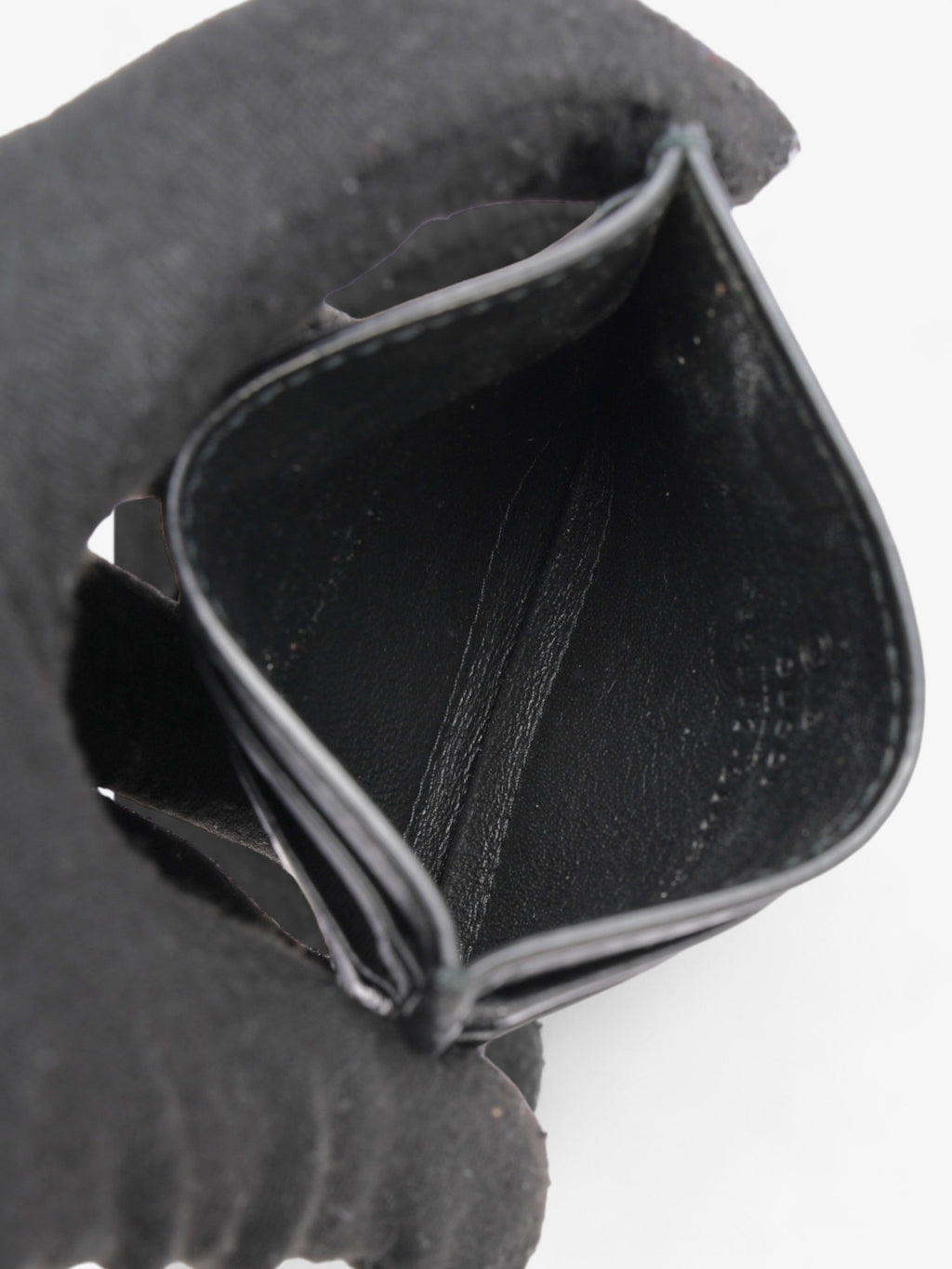 Gucci Microguccissima Card Holder Black Leather