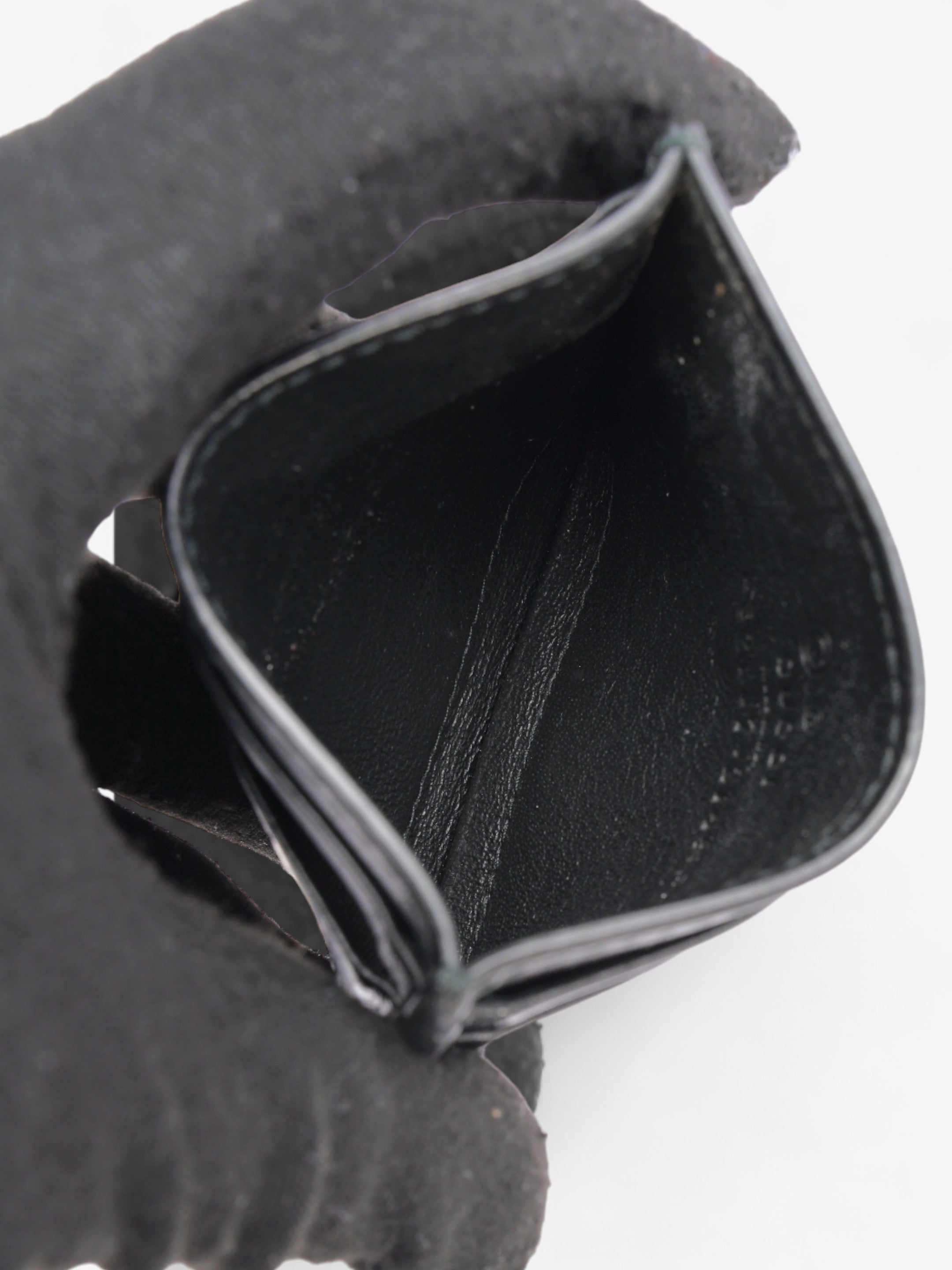 Gucci Microguccissima Card Holder Black Leather