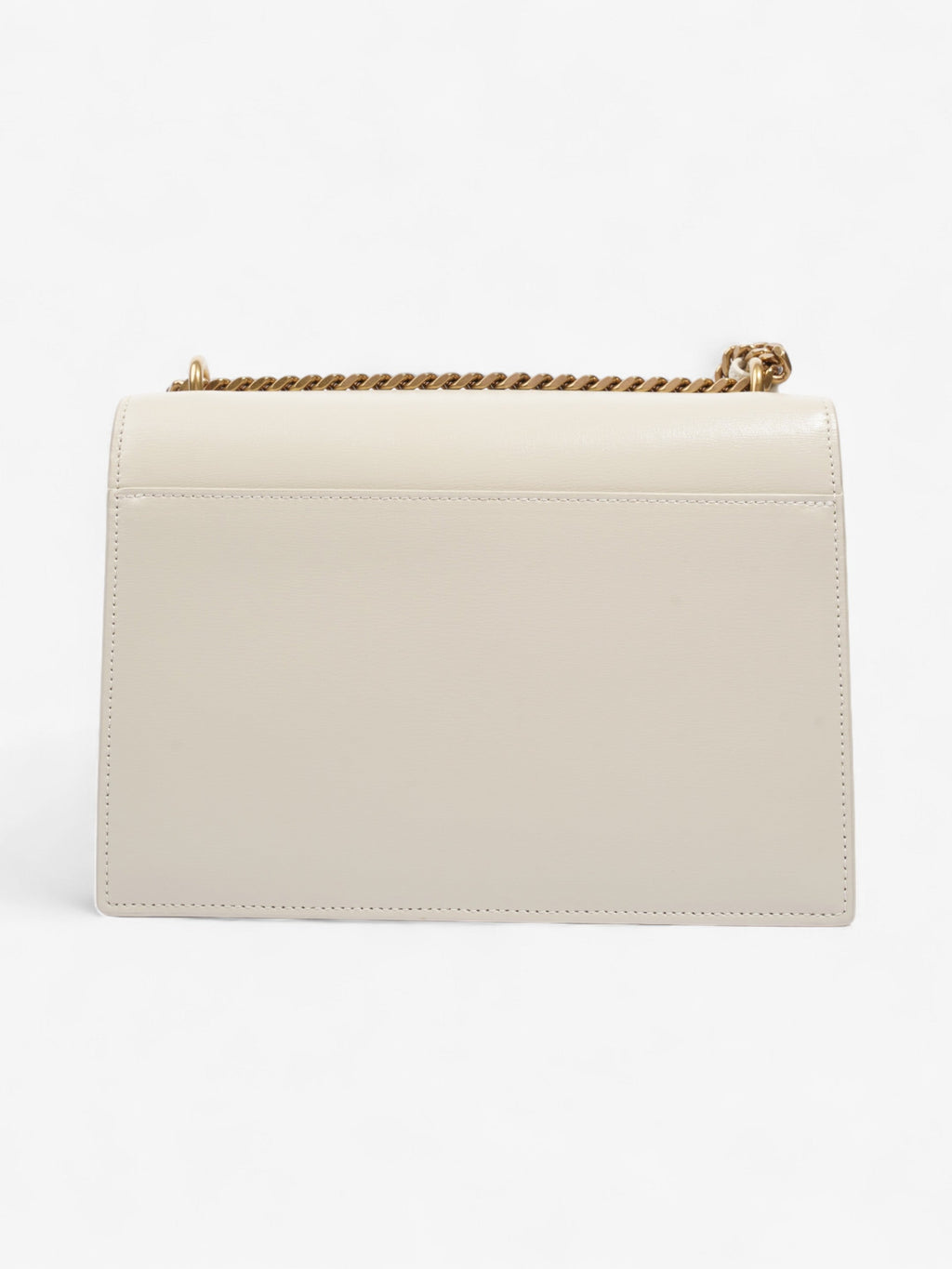Saint Laurent Sunset White Leather Medium
