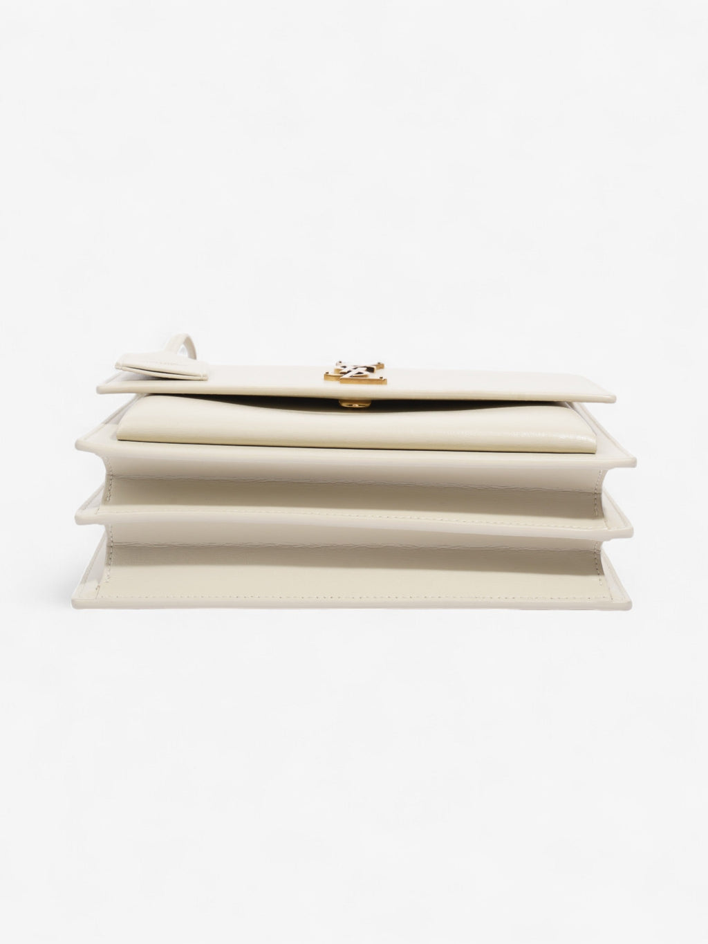 Saint Laurent Sunset White Leather Medium