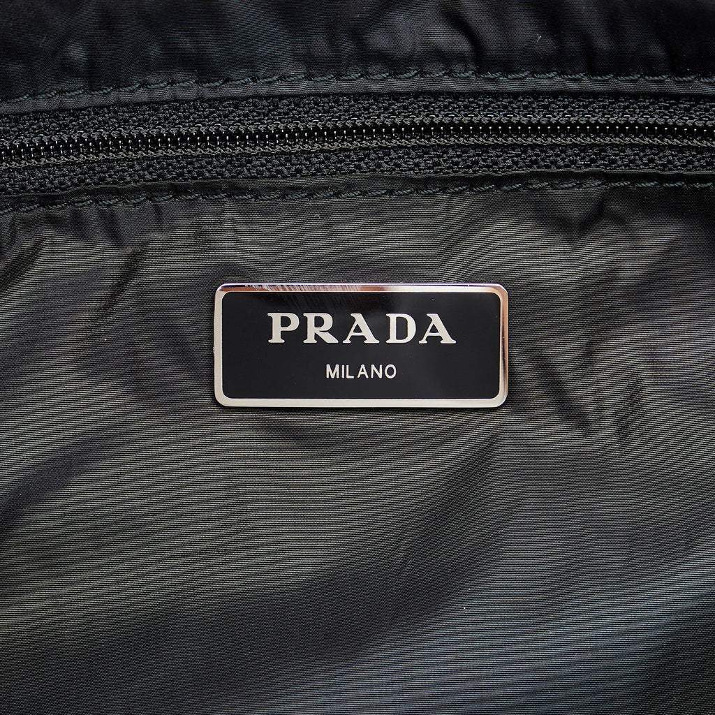 Green Prada Tessuto Stampato Tote