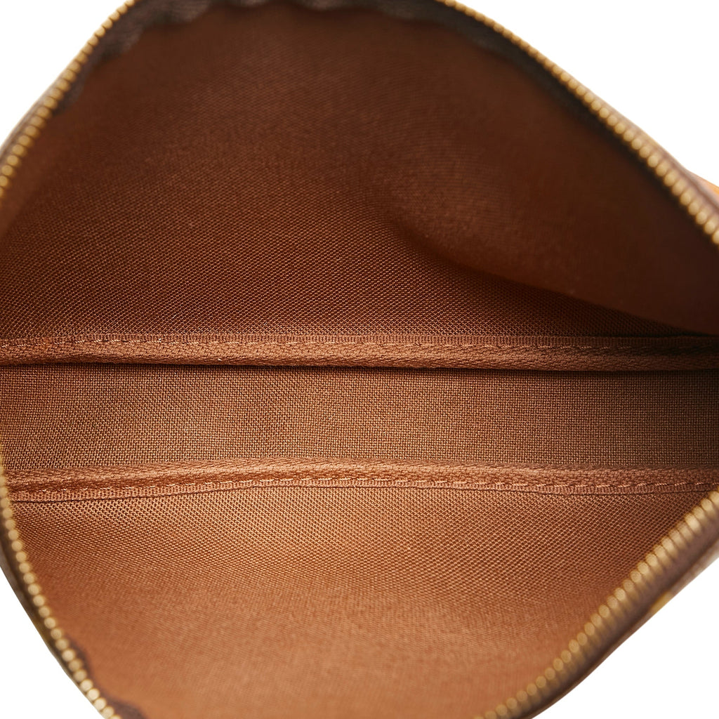 Brown Louis Vuitton Monogram Pochette Accessoires Takashi Murakami Panda Baguette