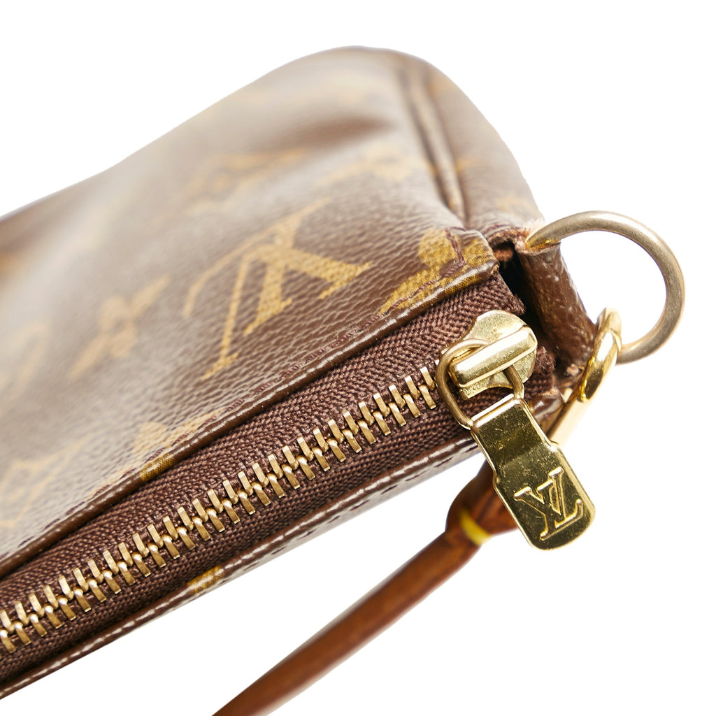 Brown Louis Vuitton Monogram Pochette Accessoires Takashi Murakami Panda Baguette