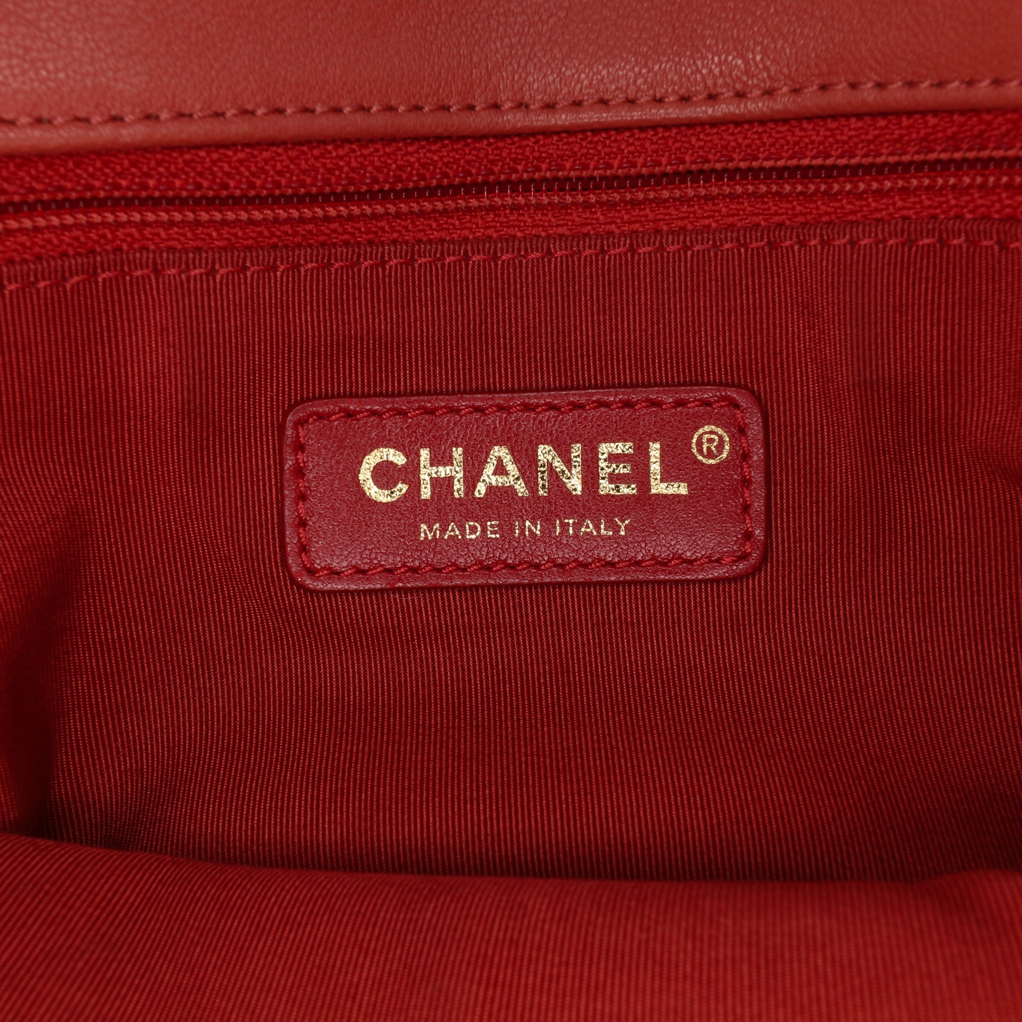 Chanel Small Quilted Lambskin Chain Detail Saddle Bag
