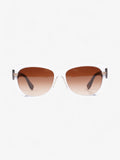 Coach Clear Frame Sunglasses Crystal / Dark Tortoise Acetate 135mm