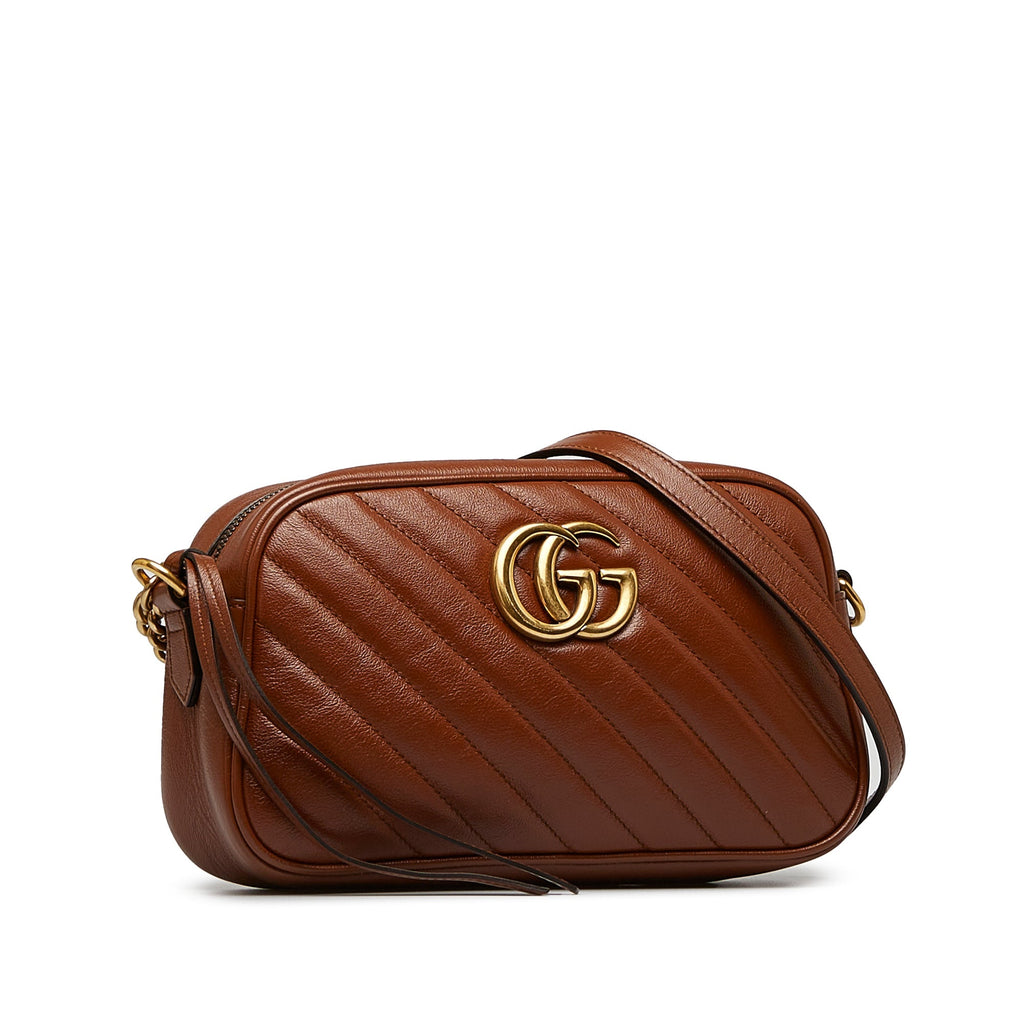 Gucci GG Marmont Small Brown MatelassÃƒÆ’Ã‚Â©