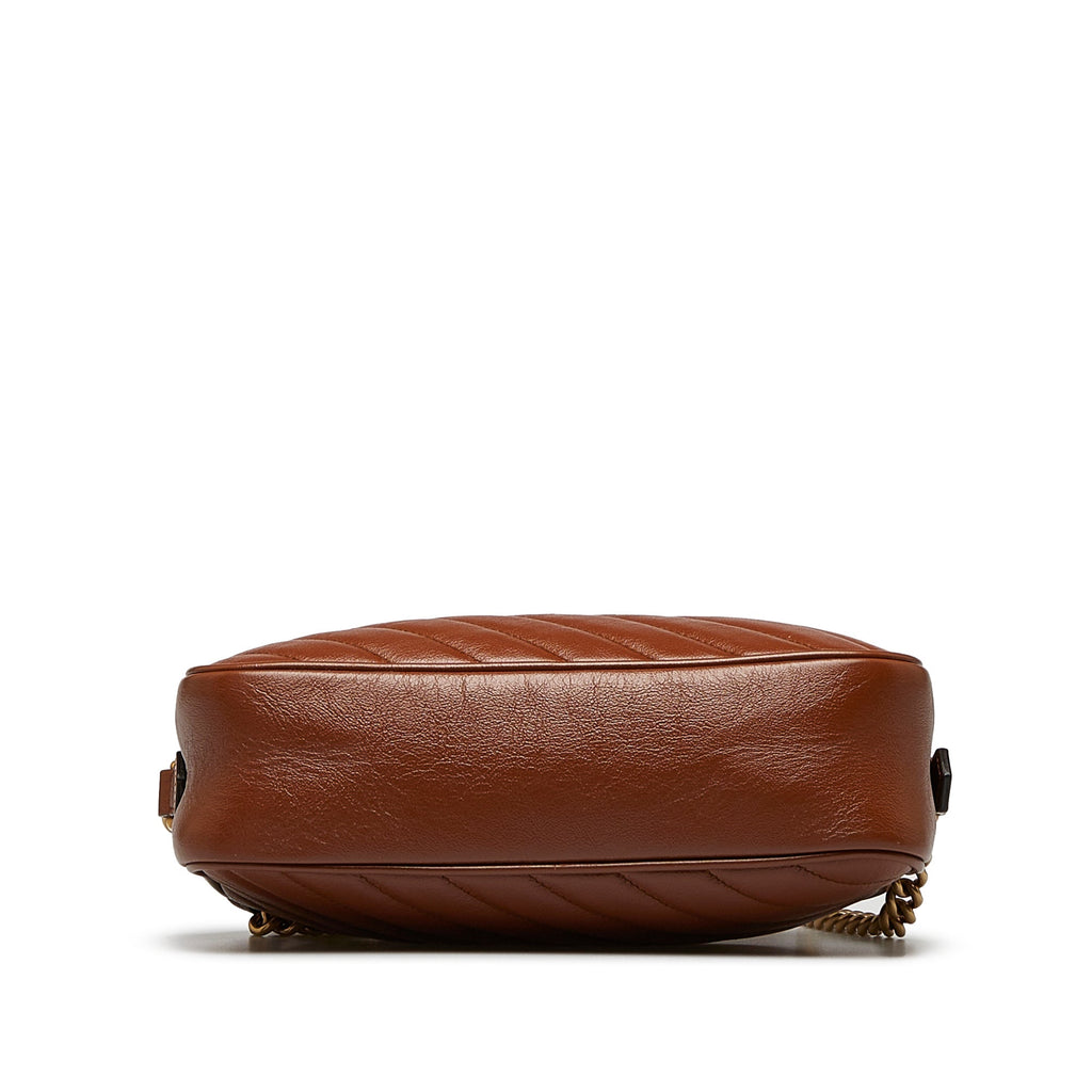 Gucci GG Marmont Small Brown MatelassÃƒÆ’Ã‚Â©