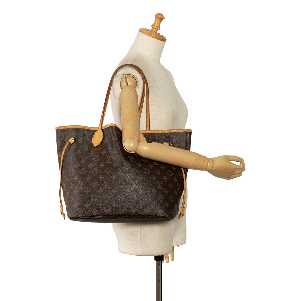 Brown Louis Vuitton Monogram Neverfull MM Tote Bag