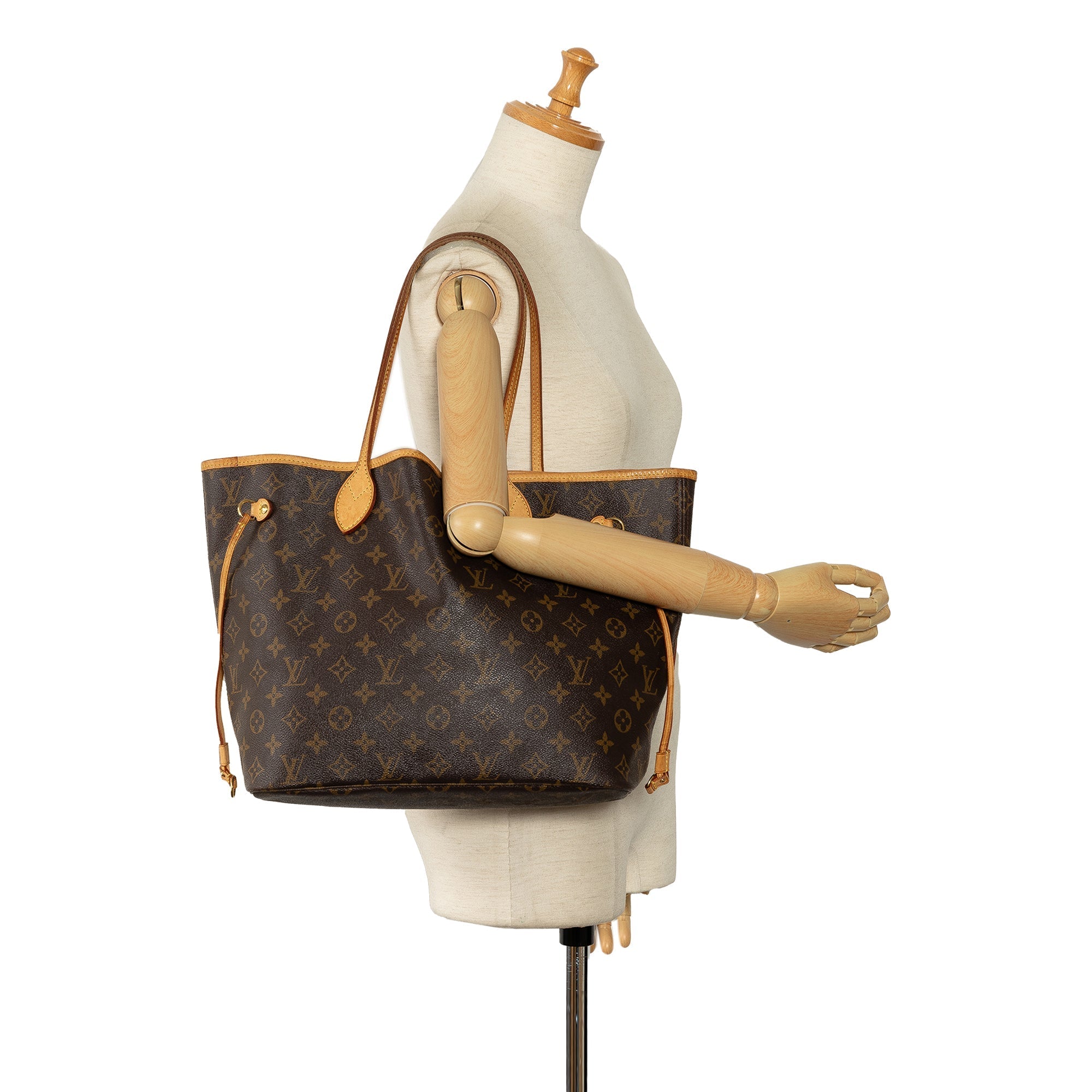 Brown Louis Vuitton Monogram Neverfull MM Tote Bag