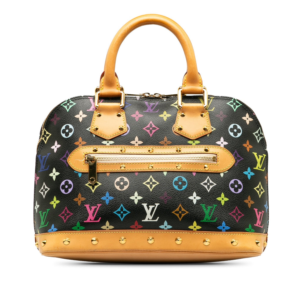 Black Louis Vuitton Monogram Multicolore Alma PM Handbag