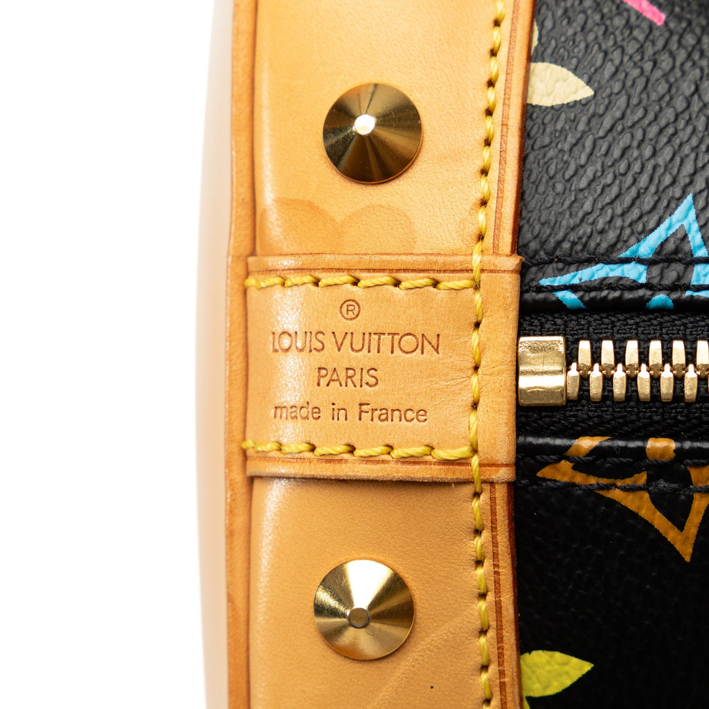 Black Louis Vuitton Monogram Multicolore Alma PM Handbag