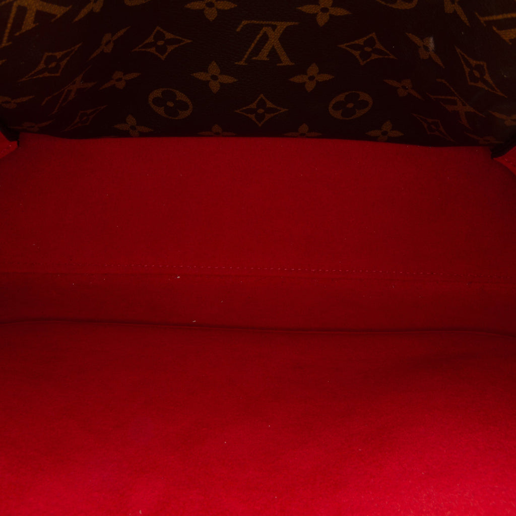 Brown Louis Vuitton Monogram Flower Tote Satchel