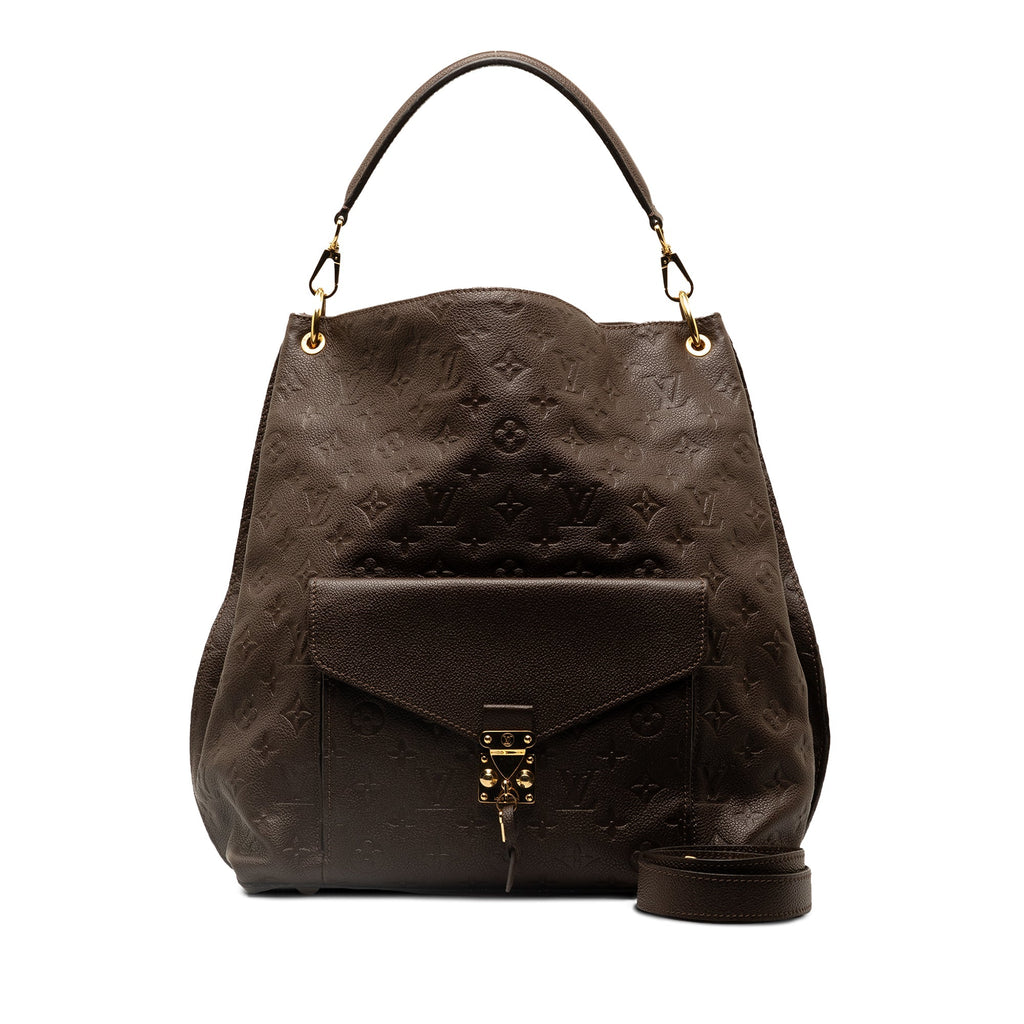 Brown Louis Vuitton Monogram Empreinte Metis Hobo Satchel