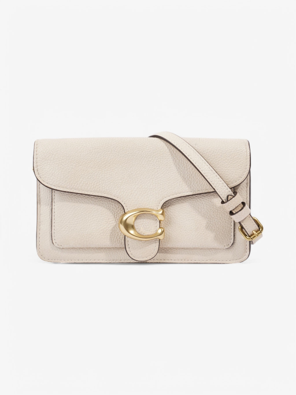 Coach Tabby Chain Cream Grained Leather