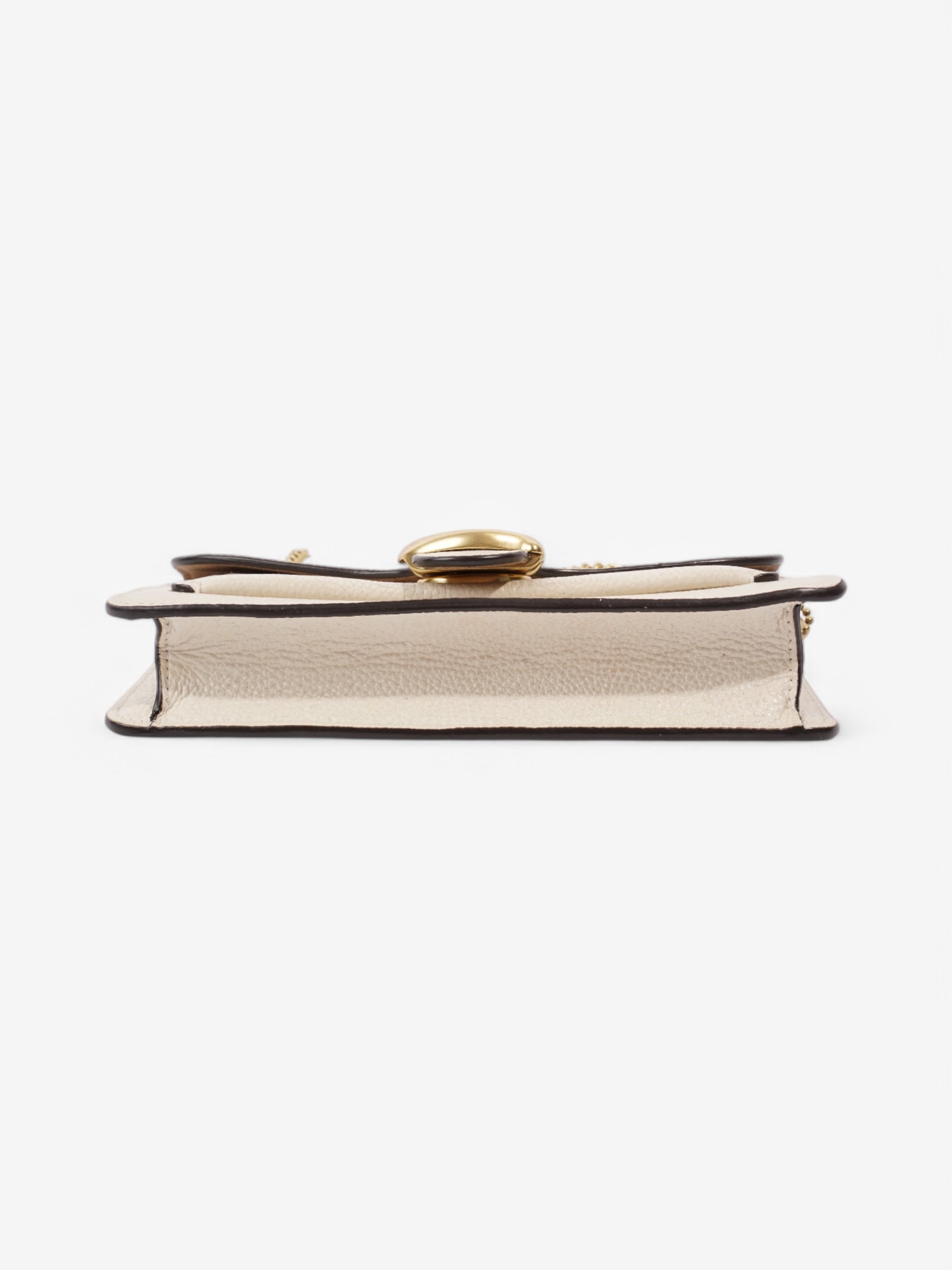 Coach Tabby Chain Cream Grained Leather