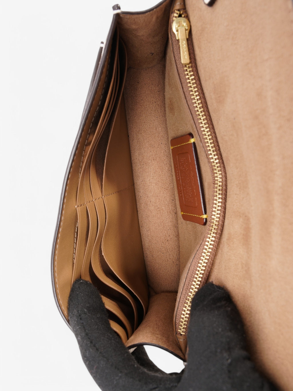 Coach Tabby Chain Cream Grained Leather