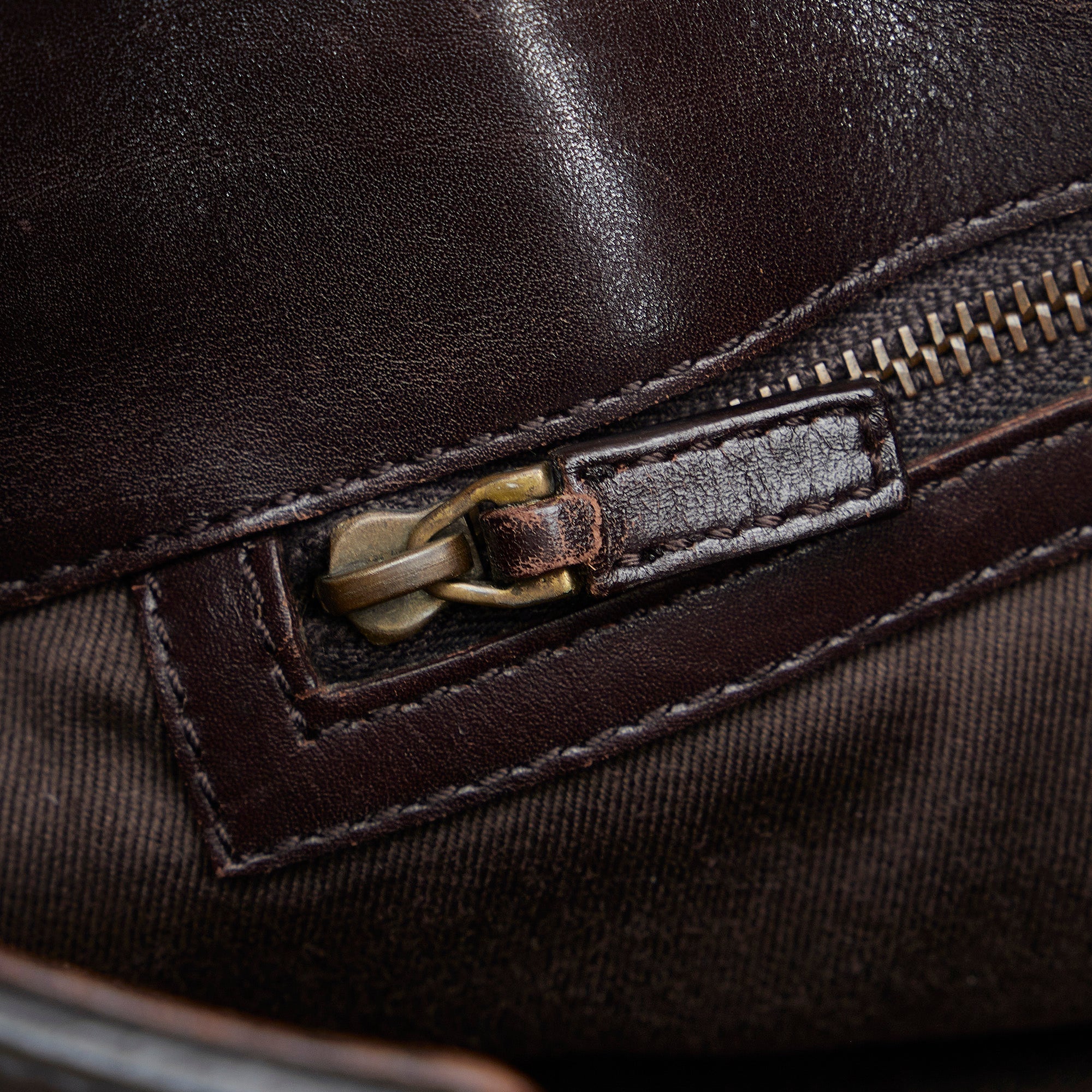 Brown Gucci Small GG Canvas Belt Tote