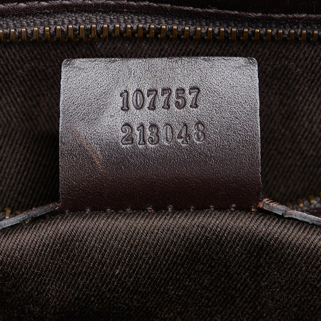 Brown Gucci Small GG Canvas Belt Tote