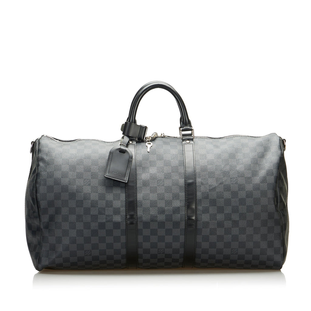 Louis Vuitton Keepall BandouliÃƒÆ’Ã‚Â¨re 55 Damier Graphite Canvas
