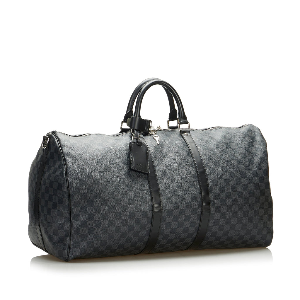 Louis Vuitton Keepall BandouliÃƒÆ’Ã‚Â¨re 55 Damier Graphite Canvas