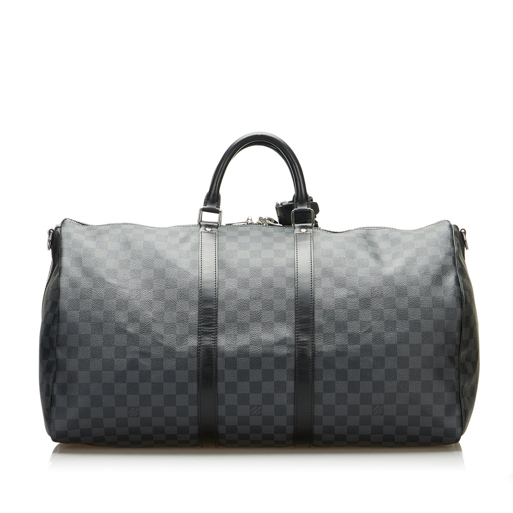 Louis Vuitton Keepall BandouliÃƒÆ’Ã‚Â¨re 55 Damier Graphite Canvas