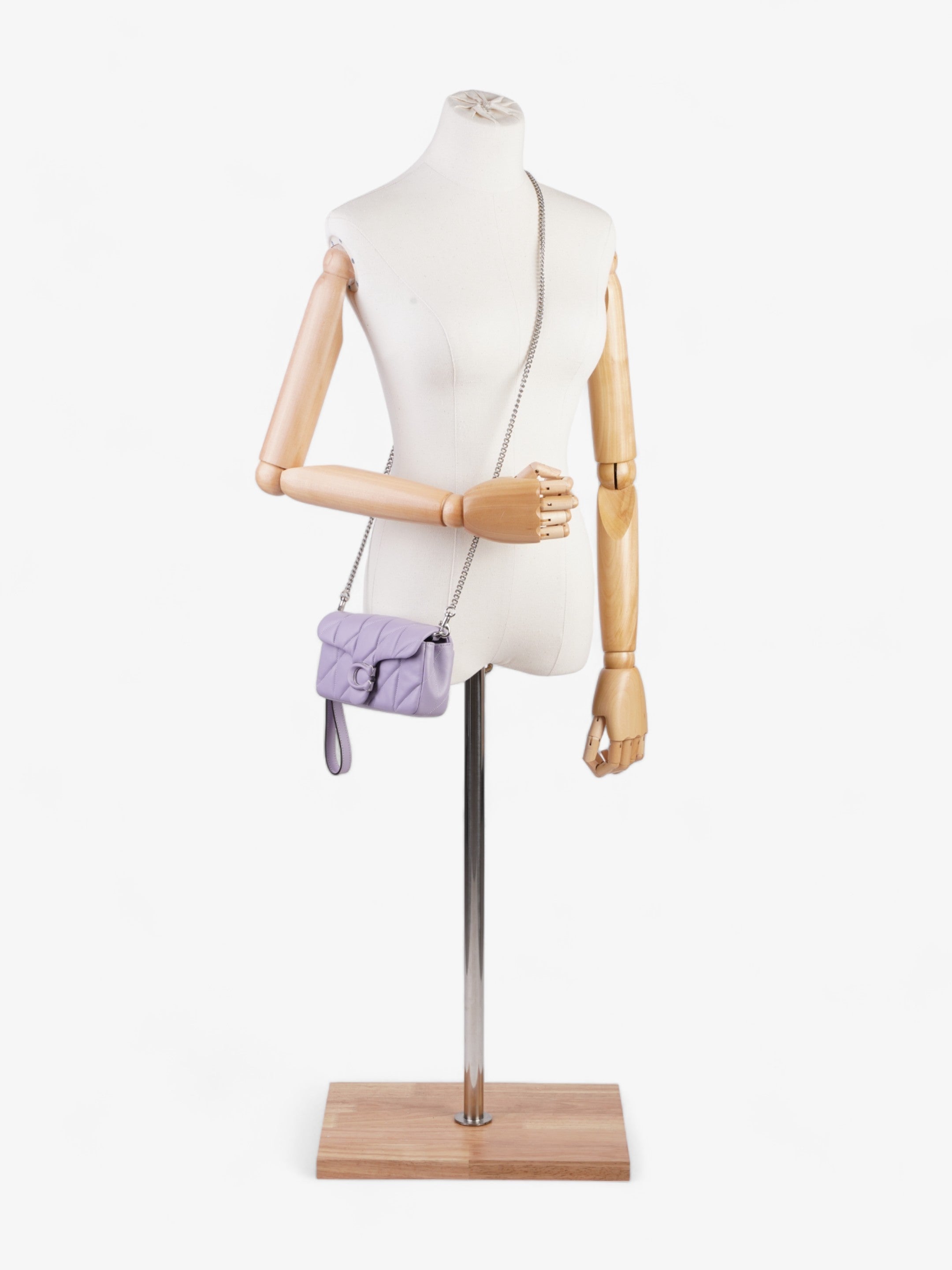 Coach Tabby Wristlet Lilac Nappa Leather