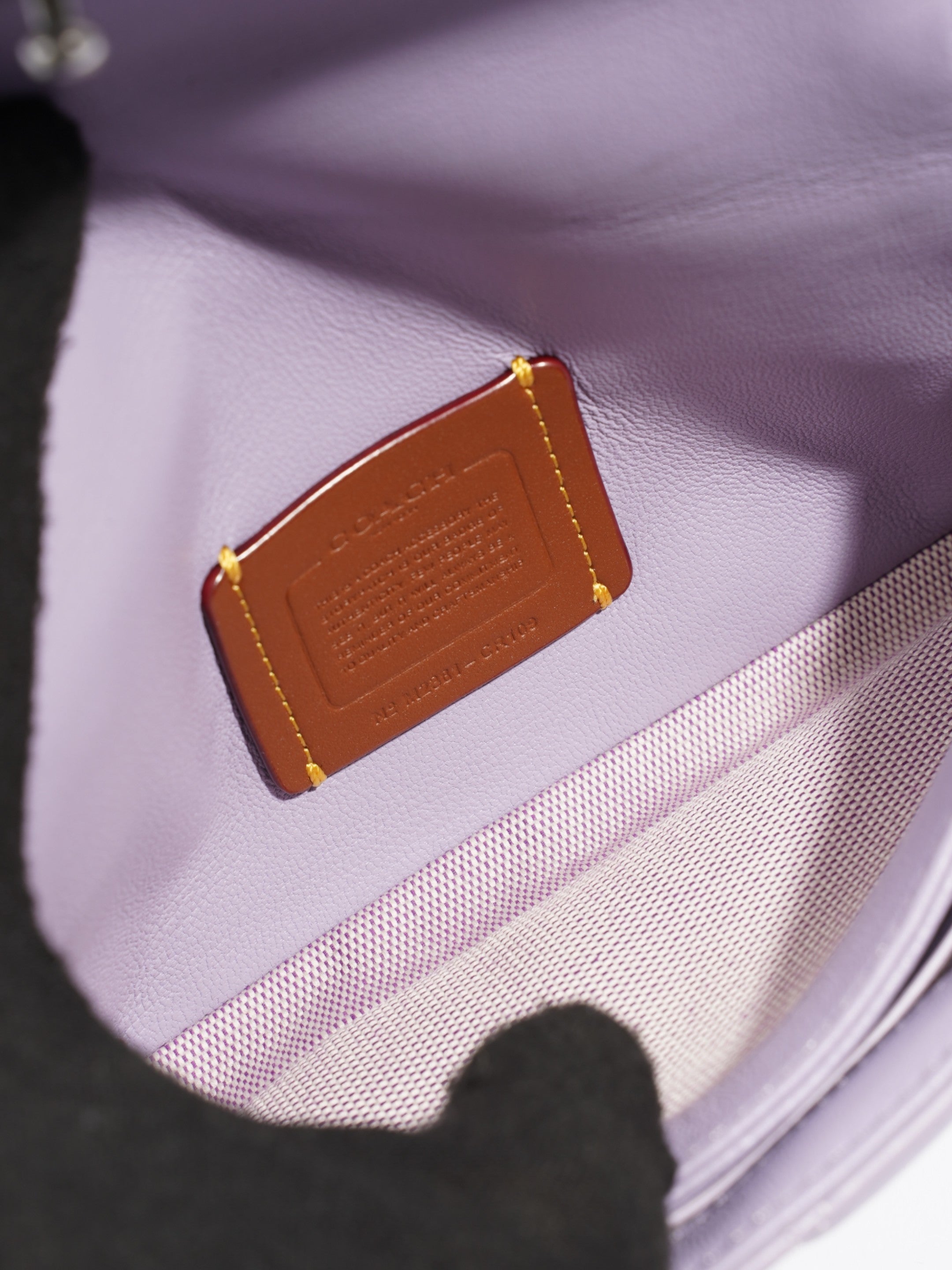 Coach Tabby Wristlet Lilac Nappa Leather