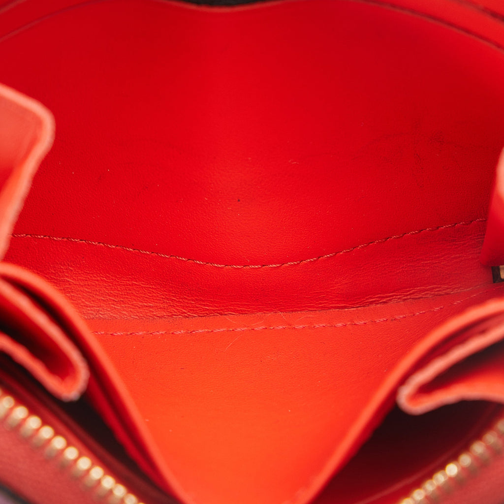 Red Louis Vuitton Metallic Vernis Degrade Zippy Coin Pouch