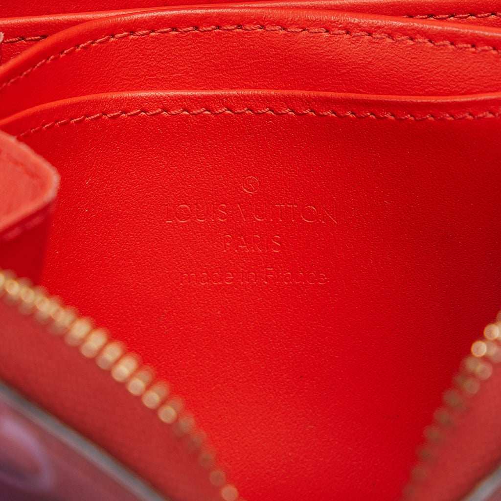 Red Louis Vuitton Metallic Vernis Degrade Zippy Coin Pouch