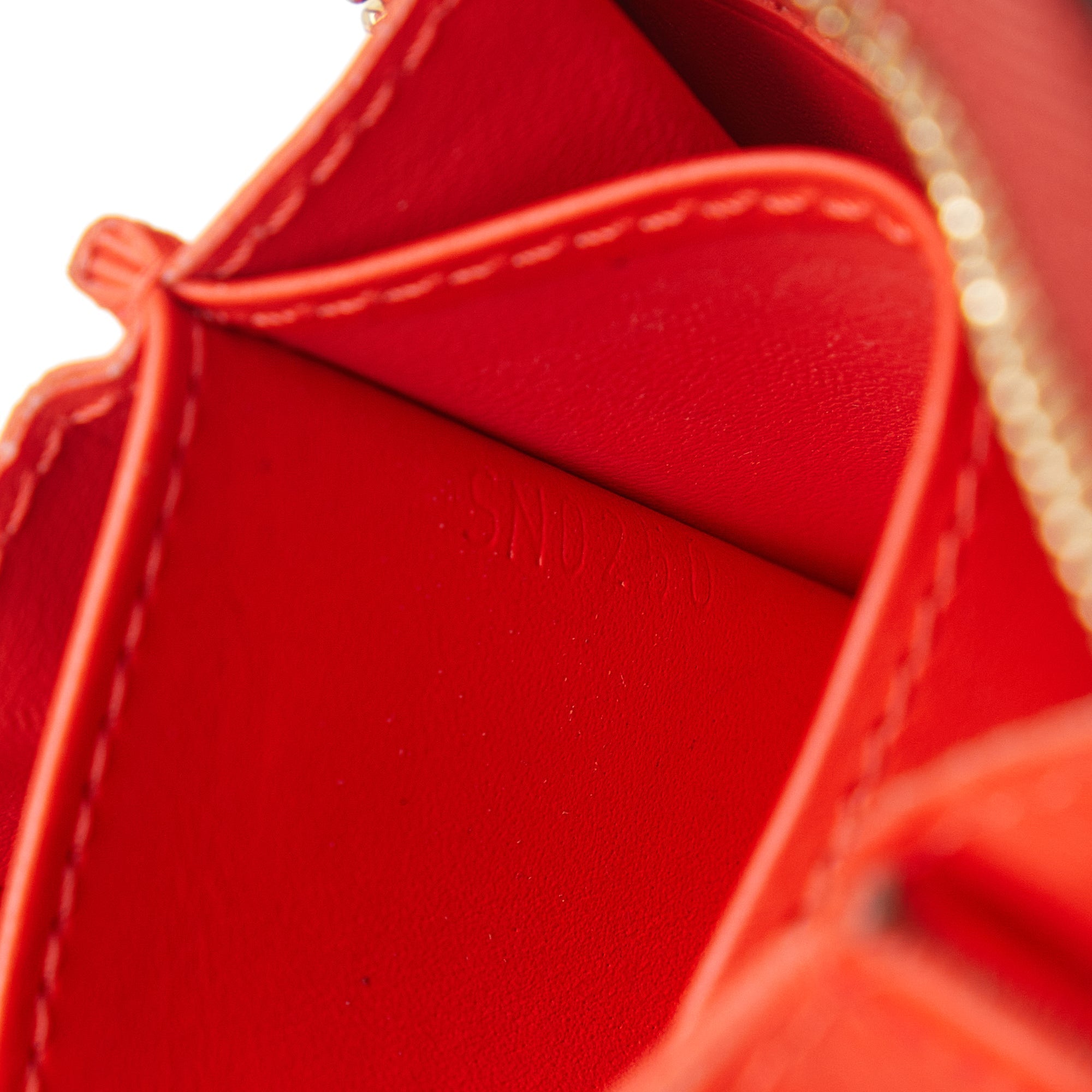 Red Louis Vuitton Metallic Vernis Degrade Zippy Coin Pouch