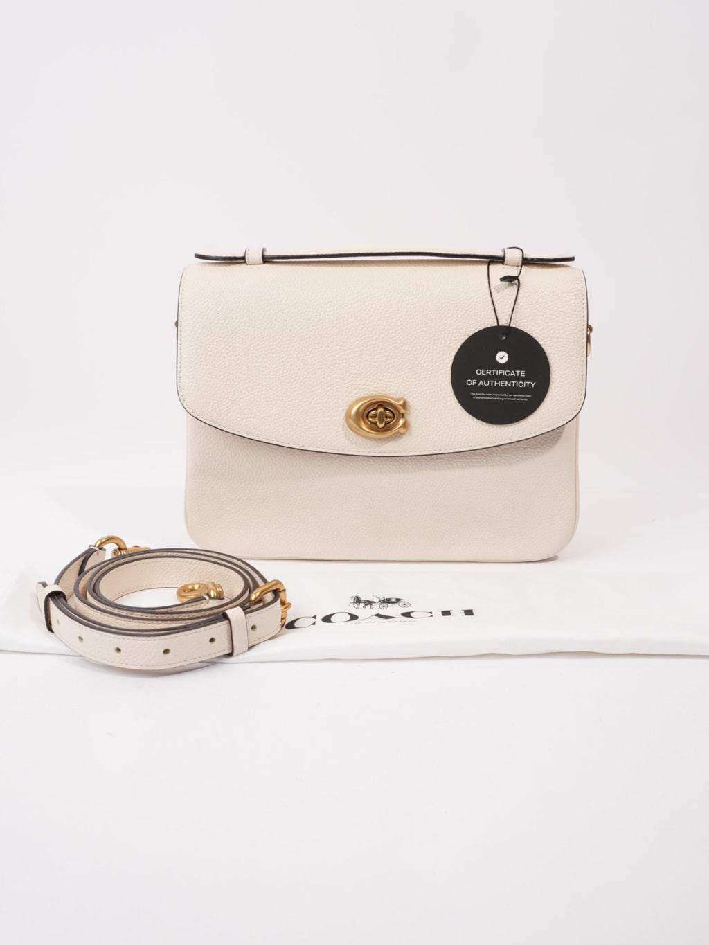 Coach Cassie White  Leather One size