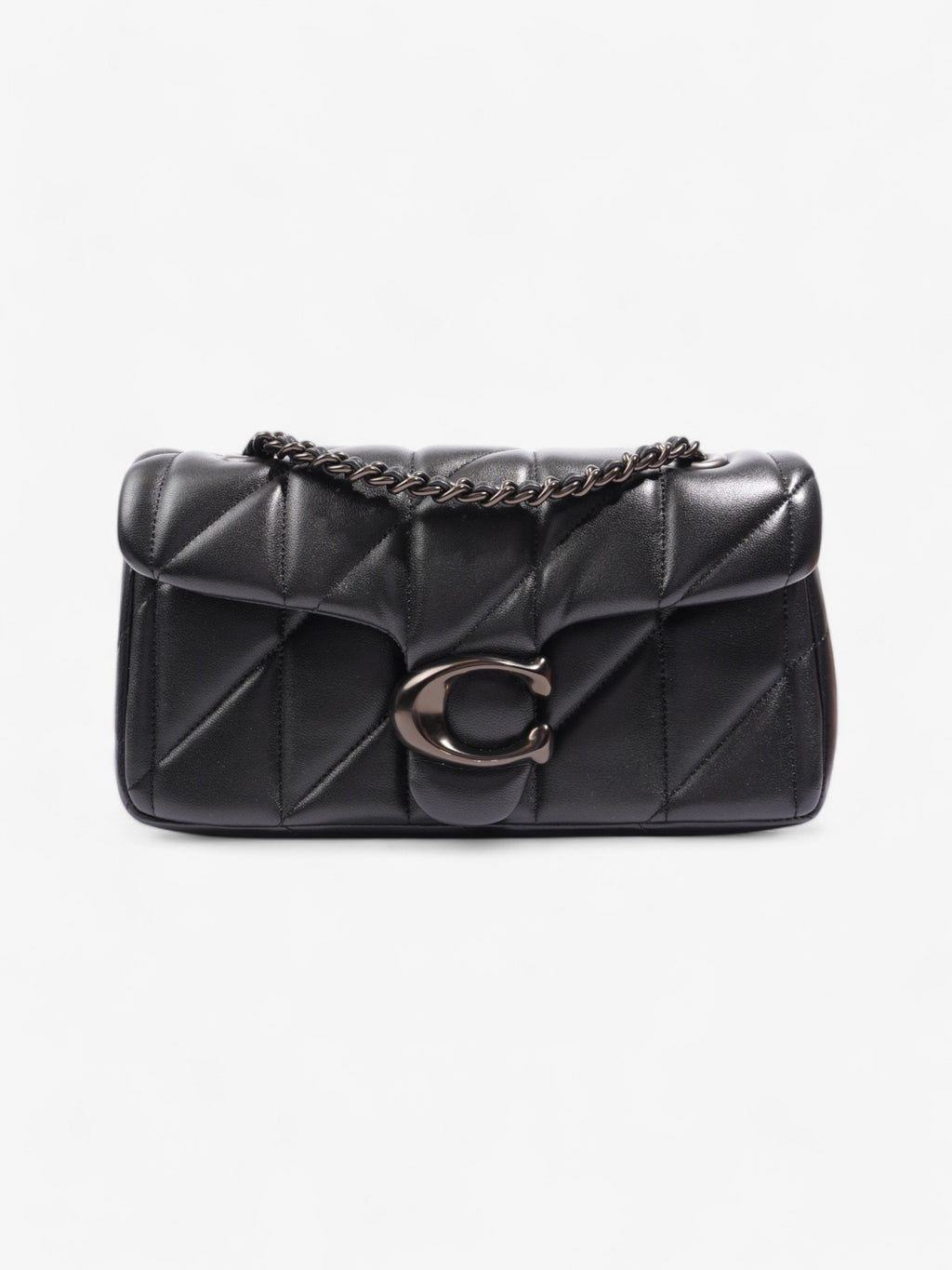 Coach Quilted Tabby Black Nappa Leather 20