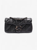 Coach Quilted Tabby Black Nappa Leather 20