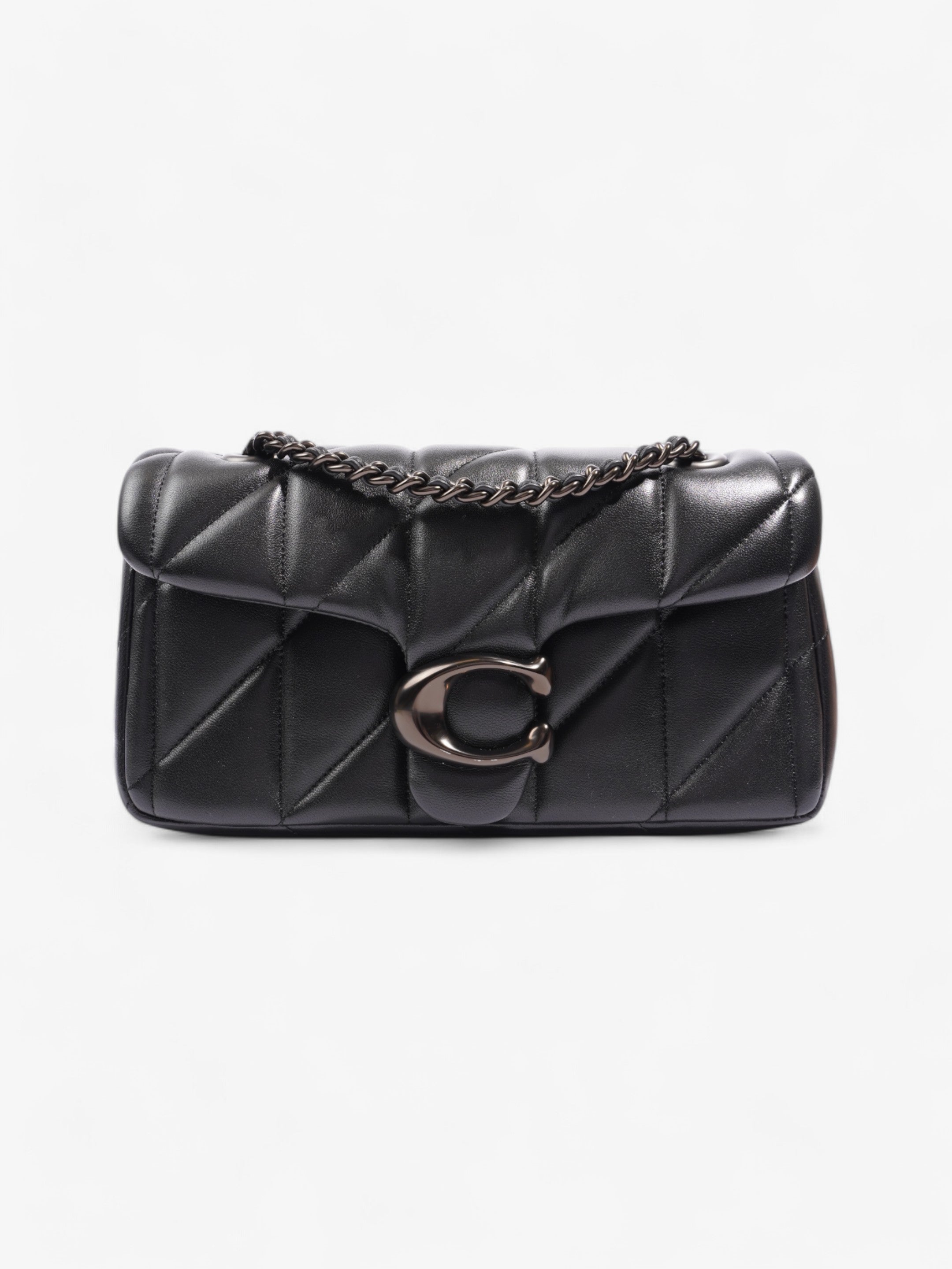 Coach Quilted Tabby Black Nappa Leather 20