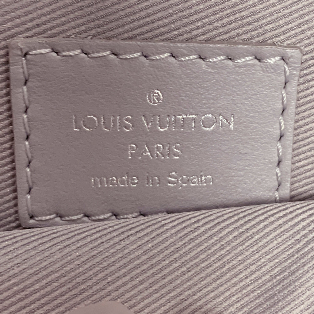 Gray Louis Vuitton Monogram Antartica Double Flat Messenger Crossbody Bag